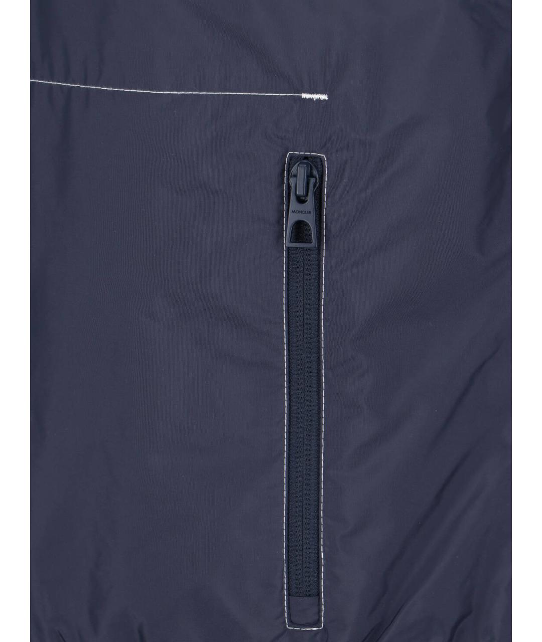 MONCLER Синий полиамидовый жилет, фото 3