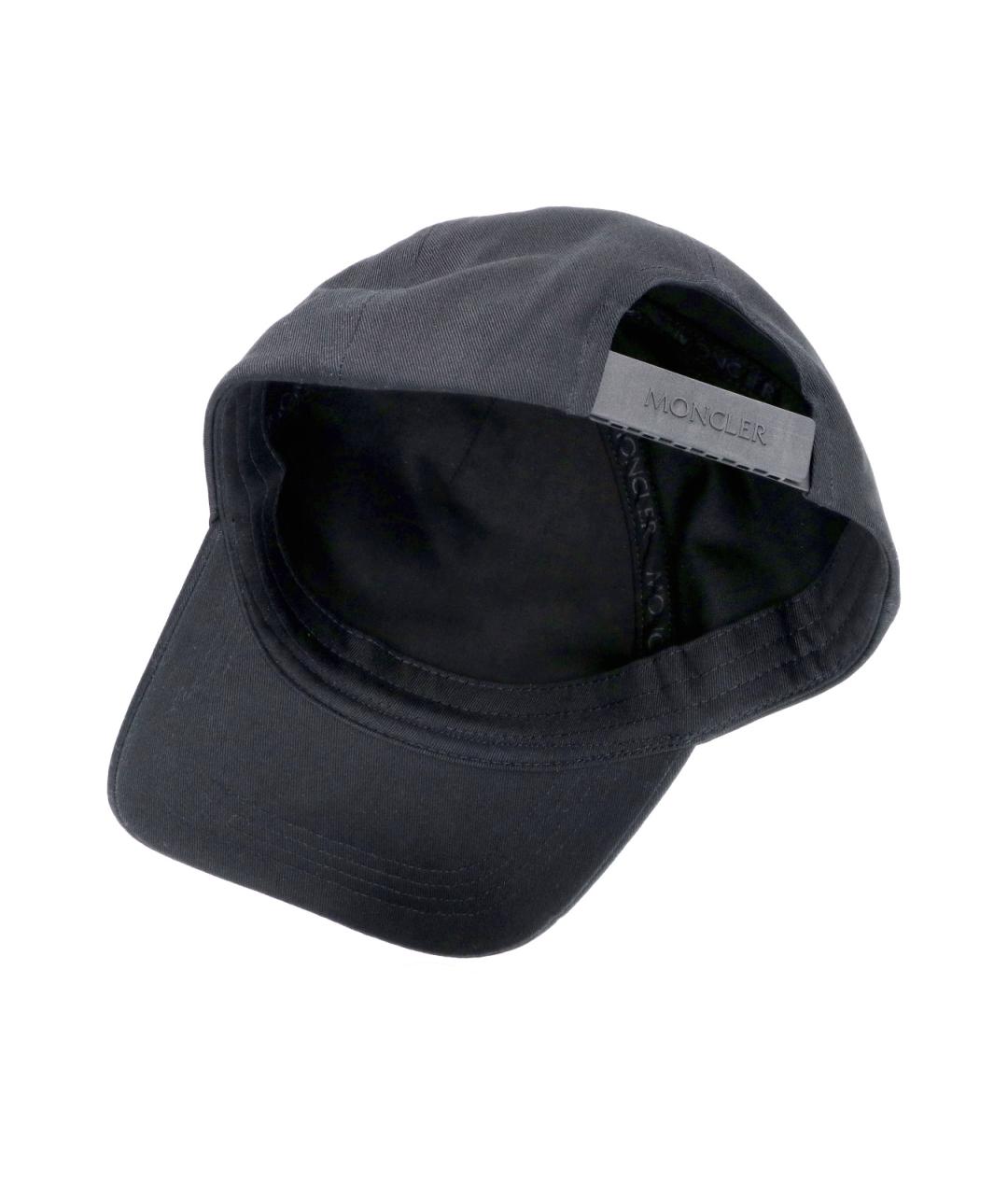 MONCLER Черная хлопковая кепка/бейсболка, фото 3