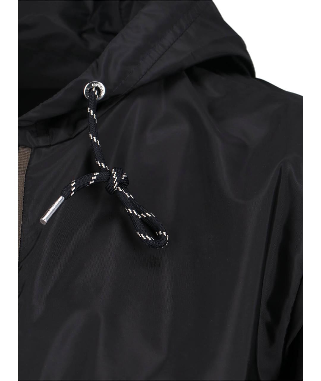 MONCLER Черная полиамидовая куртка, фото 4