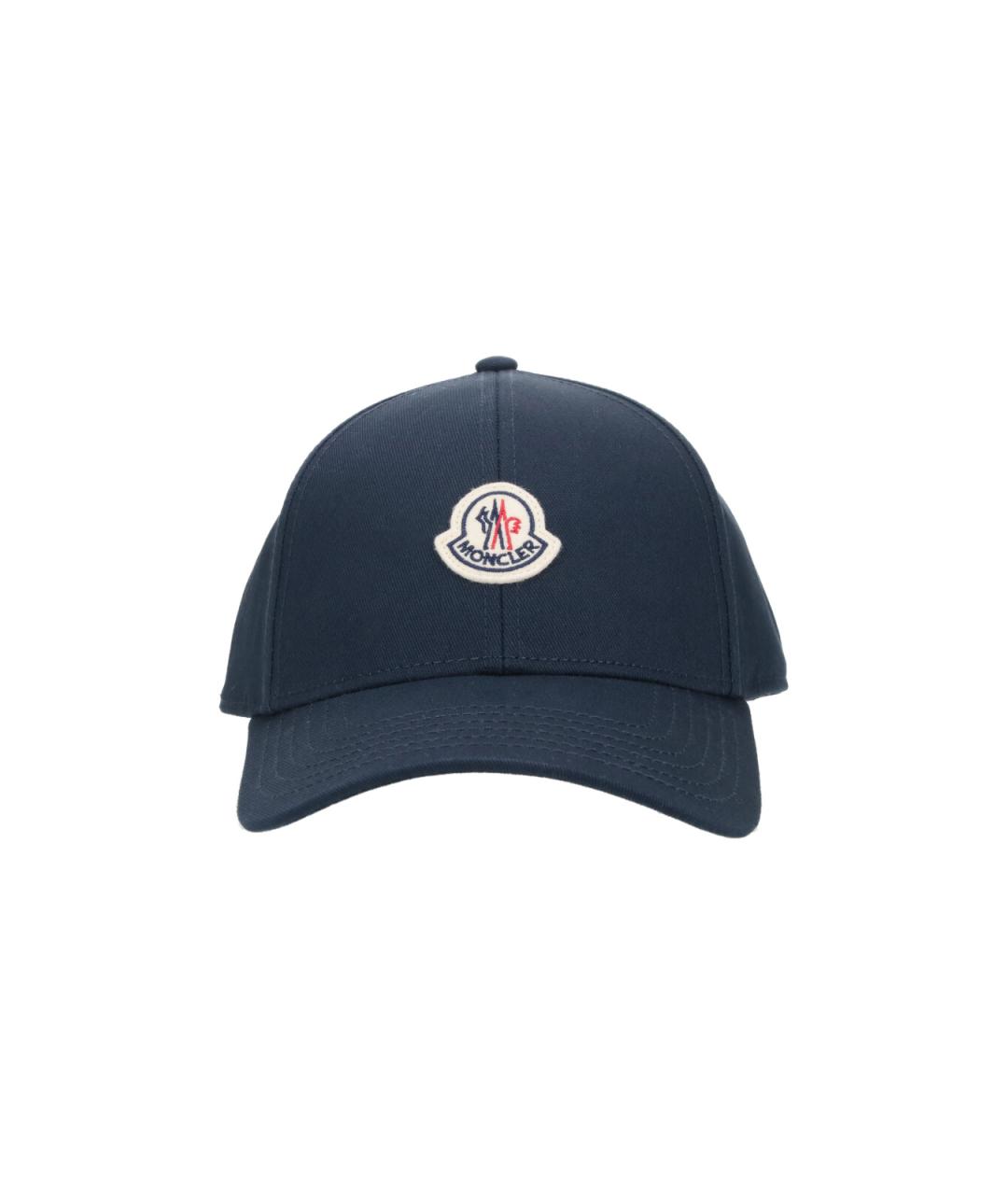 MONCLER Синяя хлопковая кепка/бейсболка, фото 1