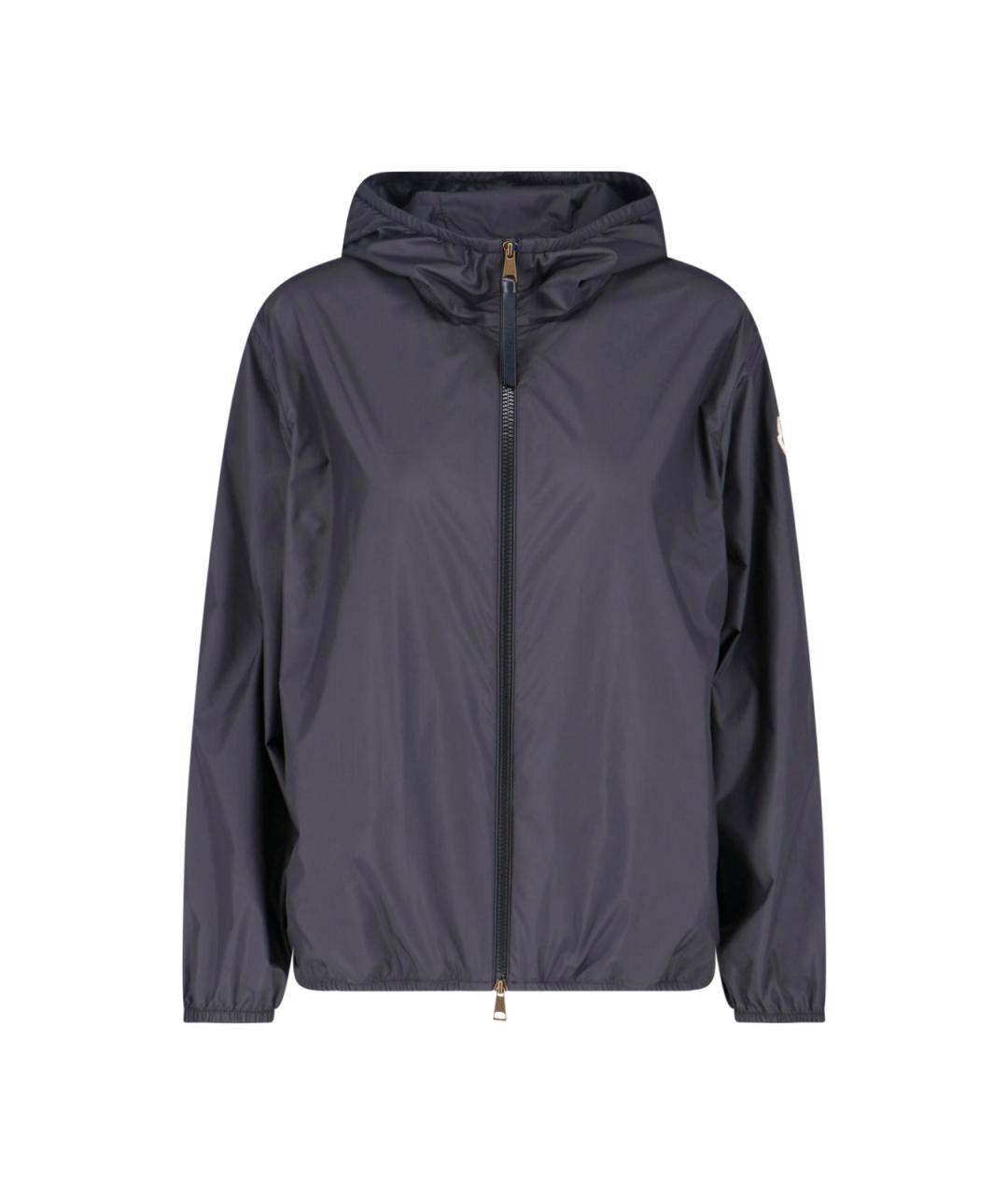 MONCLER Черная полиэстеровая куртка, фото 1