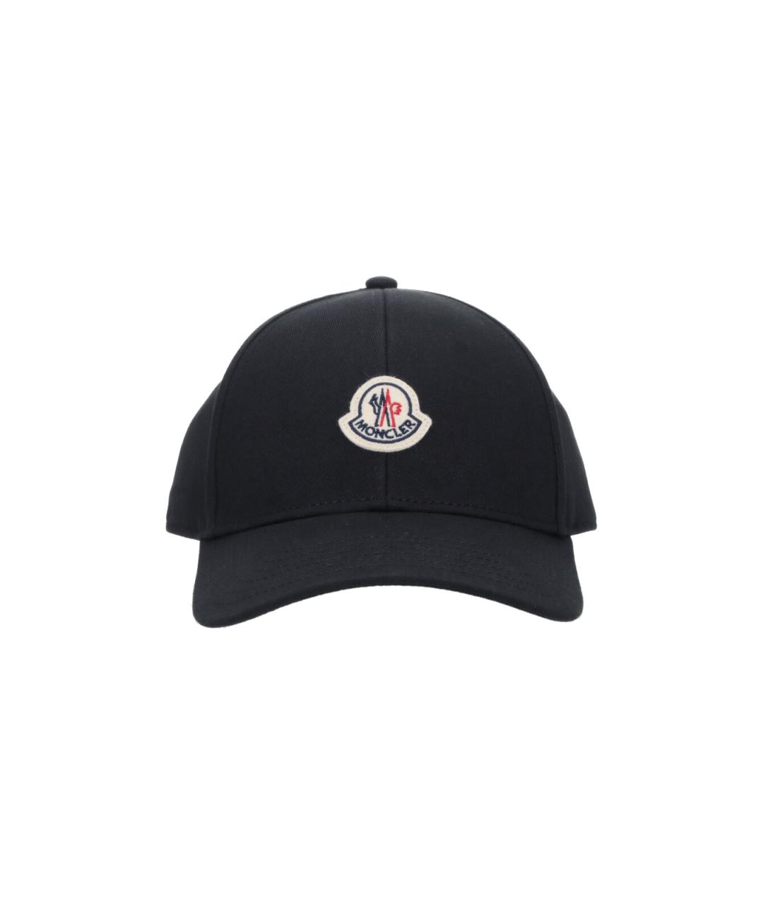 MONCLER Черная хлопковая кепка/бейсболка, фото 1