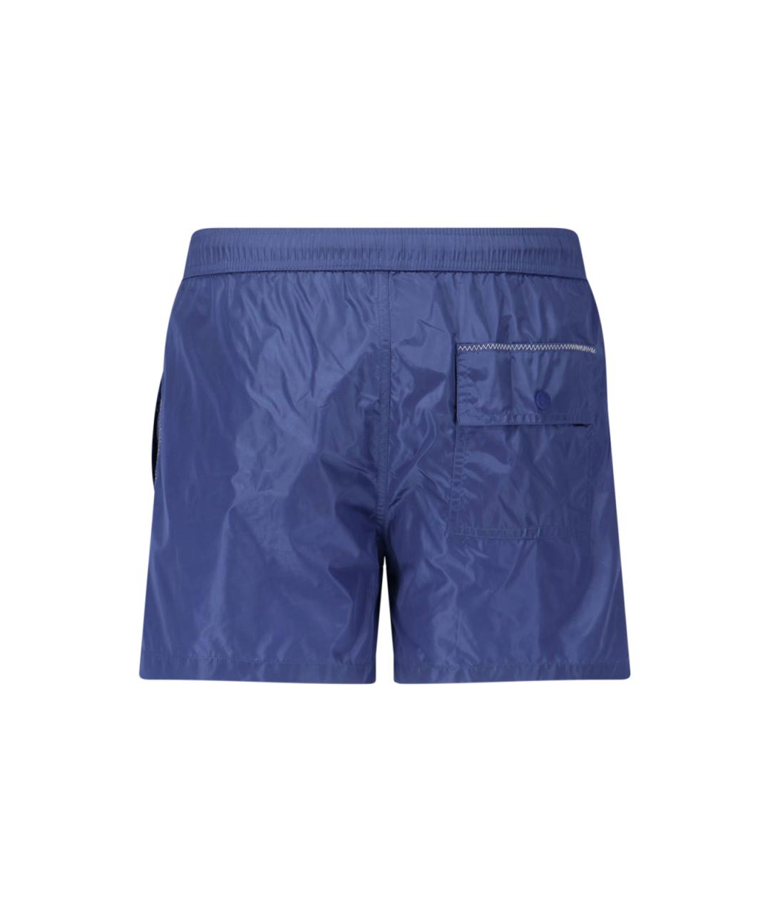 MONCLER Синие полиамидовые плавки, фото 2