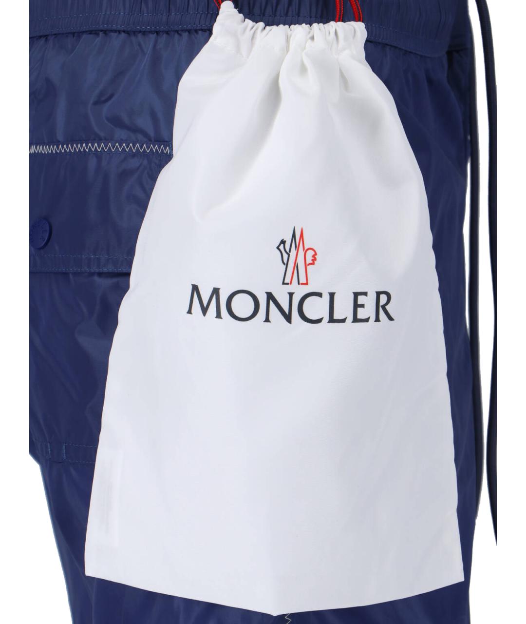 MONCLER Синие полиамидовые плавки, фото 5