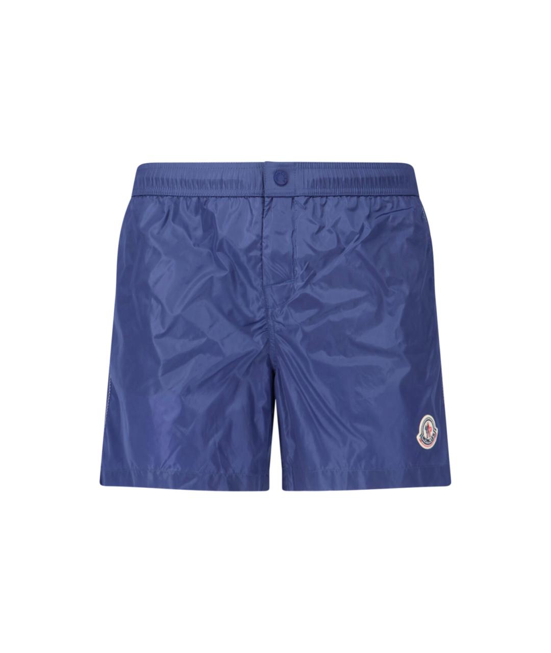 MONCLER Синие полиамидовые плавки, фото 1