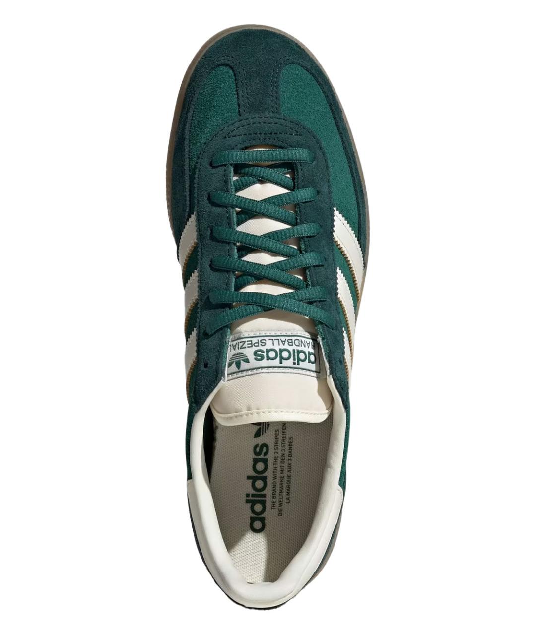 ADIDAS Зеленые замшевые низкие кроссовки / кеды, фото 4