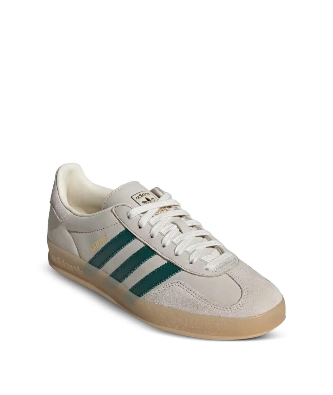 ADIDAS Бежевые кожаные низкие кроссовки / кеды, фото 2