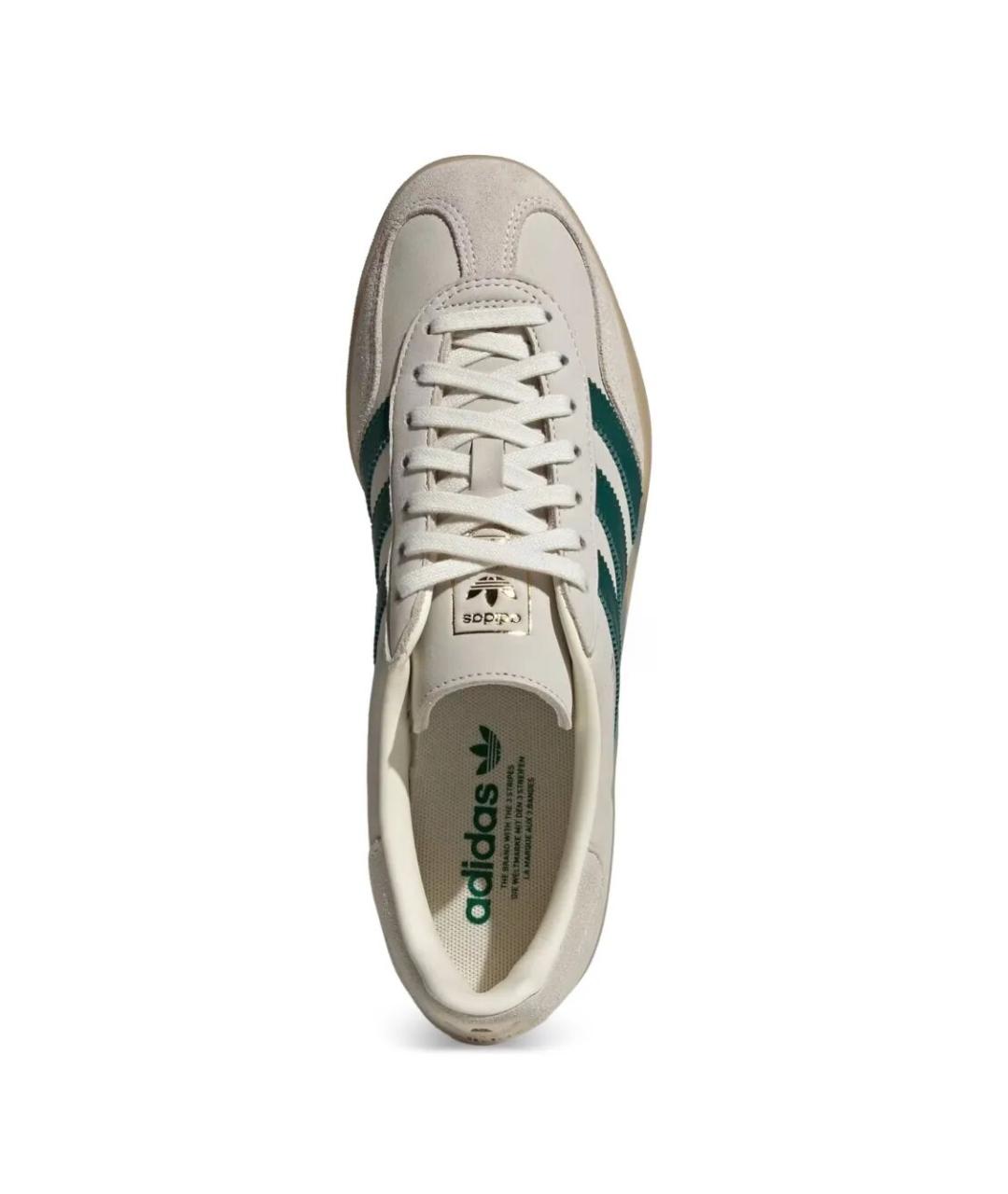 ADIDAS Бежевые кожаные низкие кроссовки / кеды, фото 4