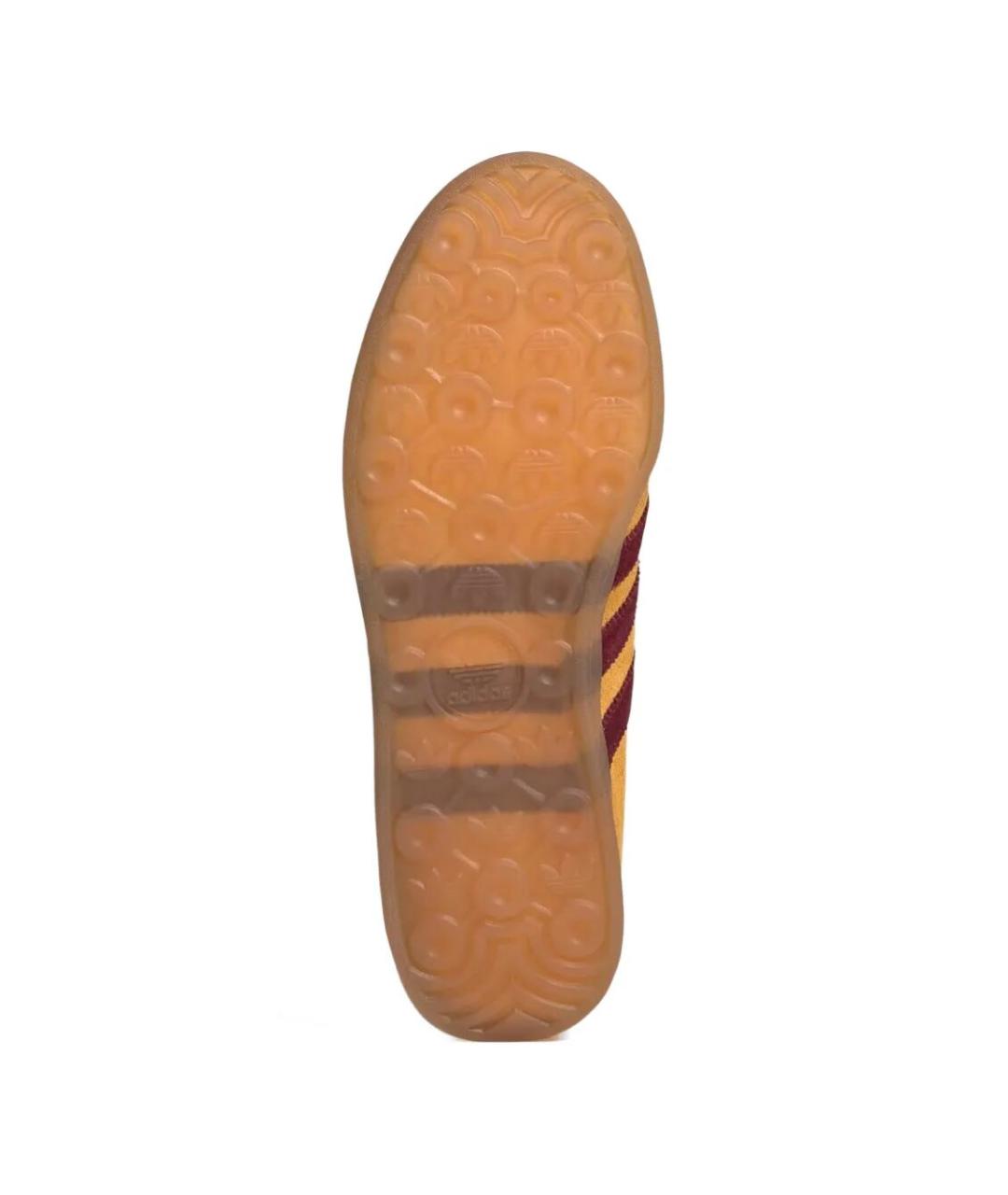 ADIDAS Желтые замшевые кроссовки, фото 5