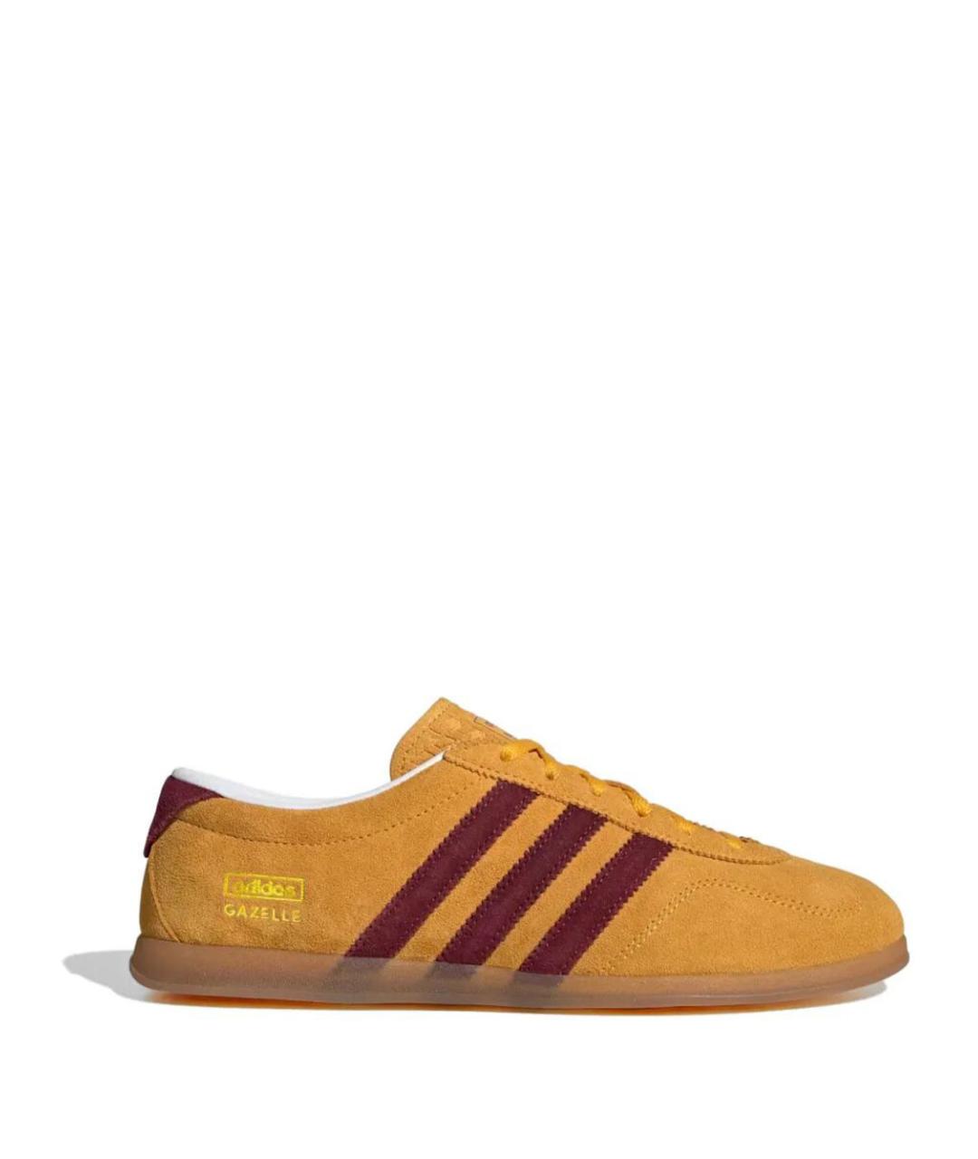 ADIDAS Желтые замшевые кроссовки, фото 1