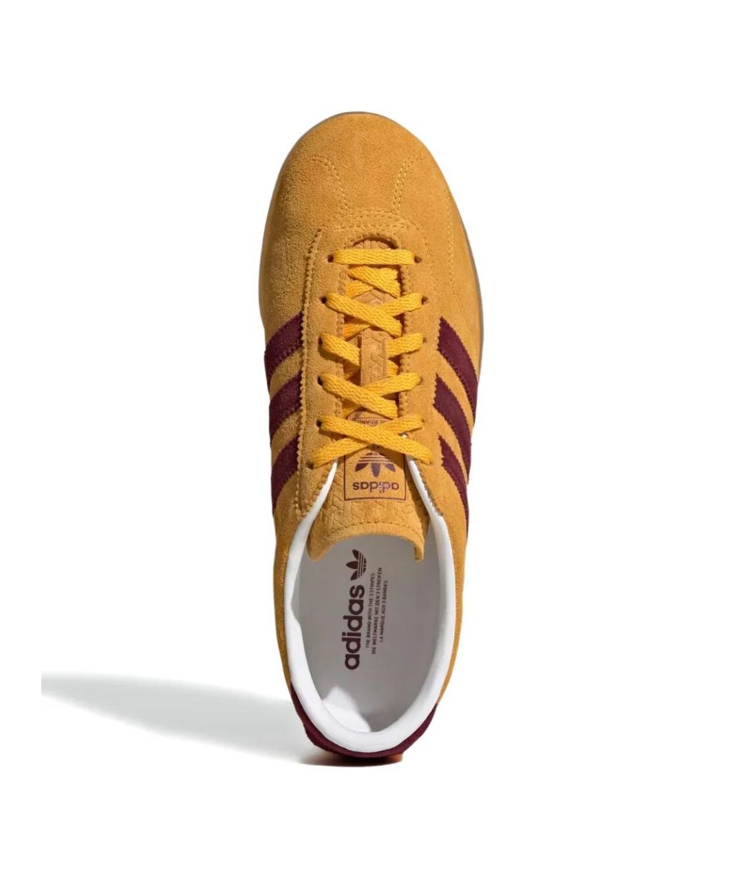 ADIDAS Желтые замшевые кроссовки, фото 4