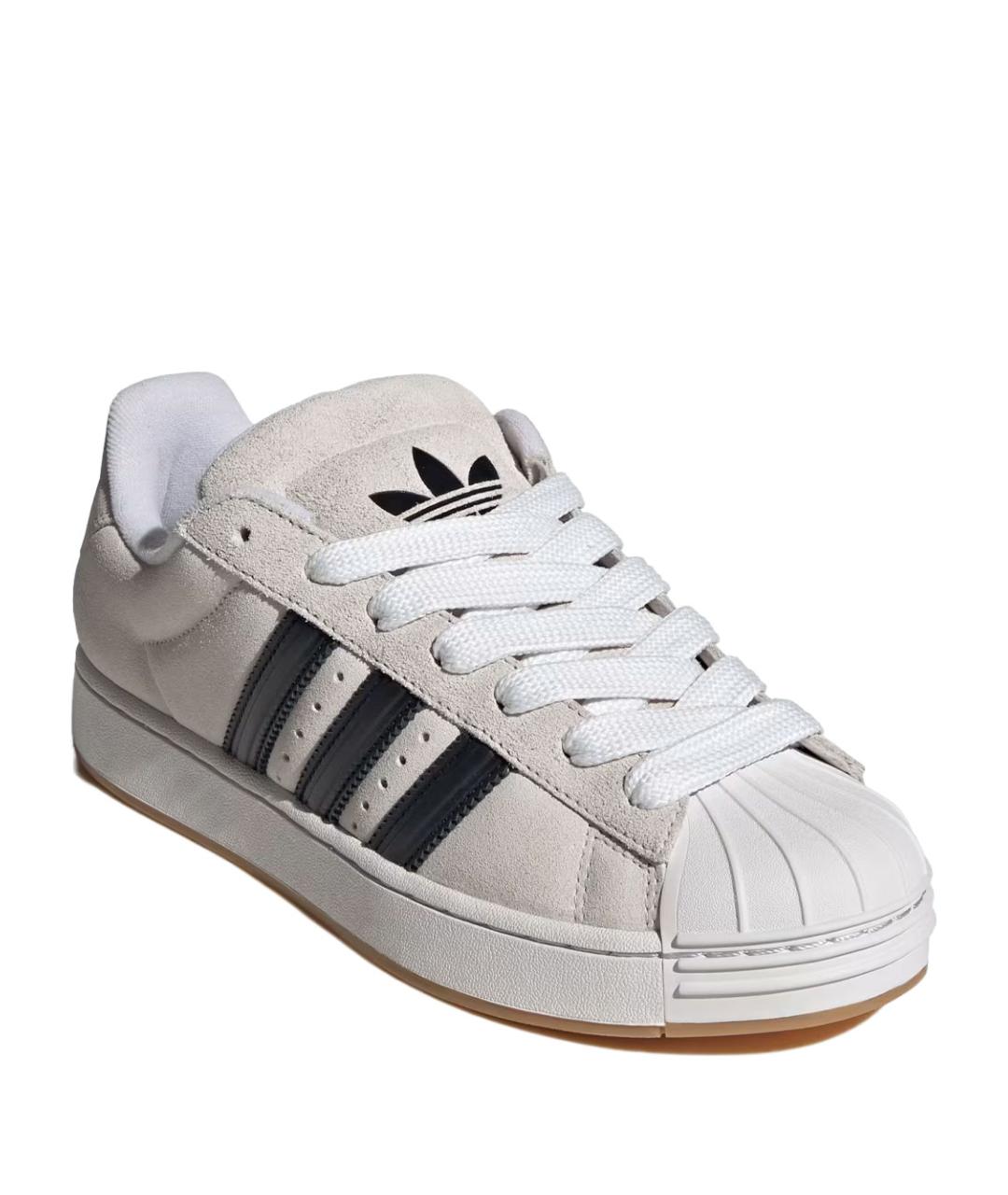 ADIDAS Белые замшевые кеды, фото 2