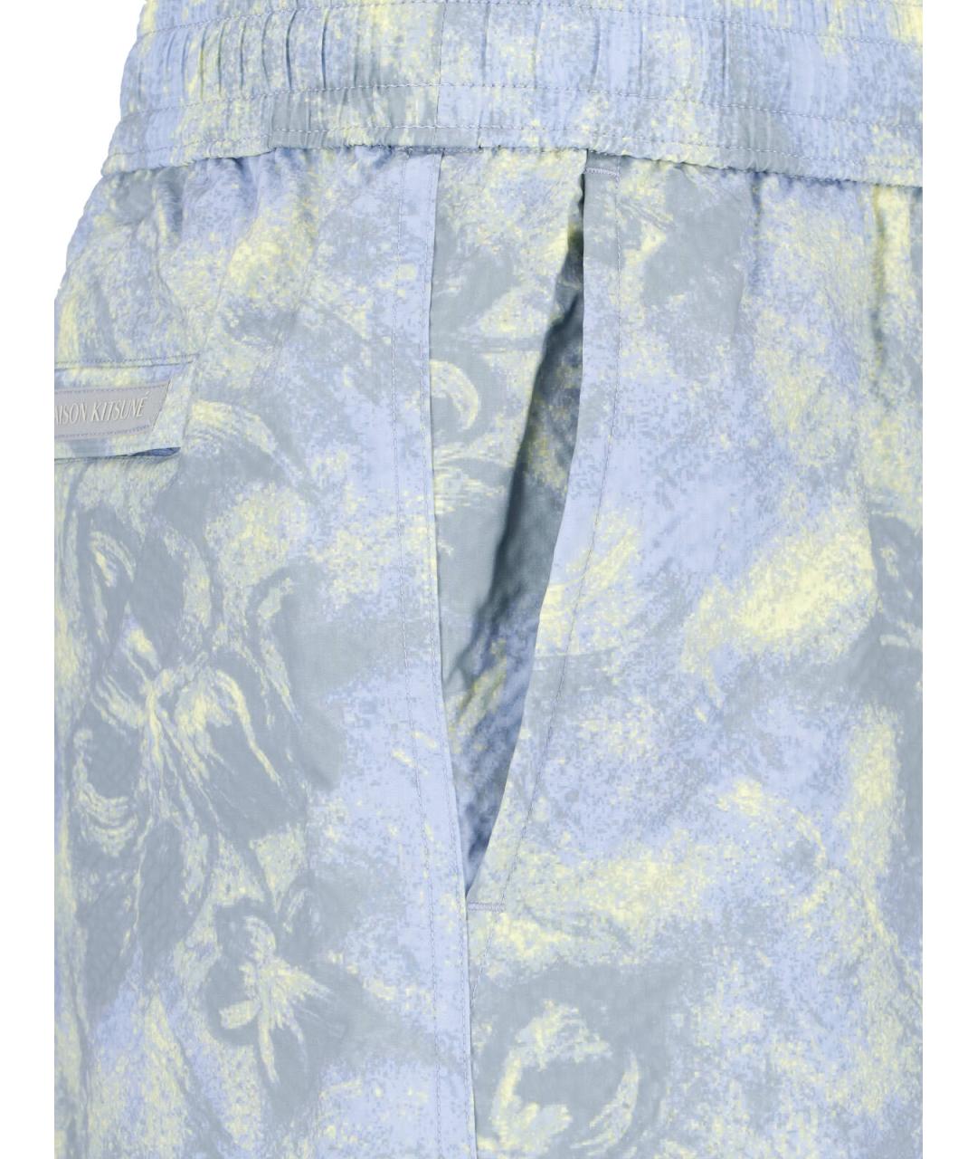 MAISON KITSUNE Мульти полиэстеровые шорты, фото 4