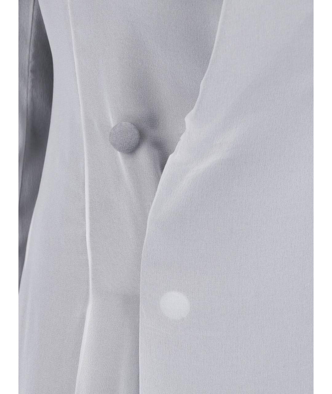 MAISON MARGIELA Серое ацетатное платье, фото 4