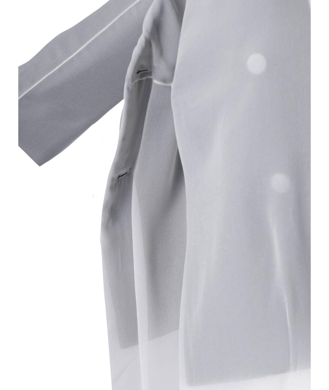MAISON MARGIELA Серое ацетатное платье, фото 3