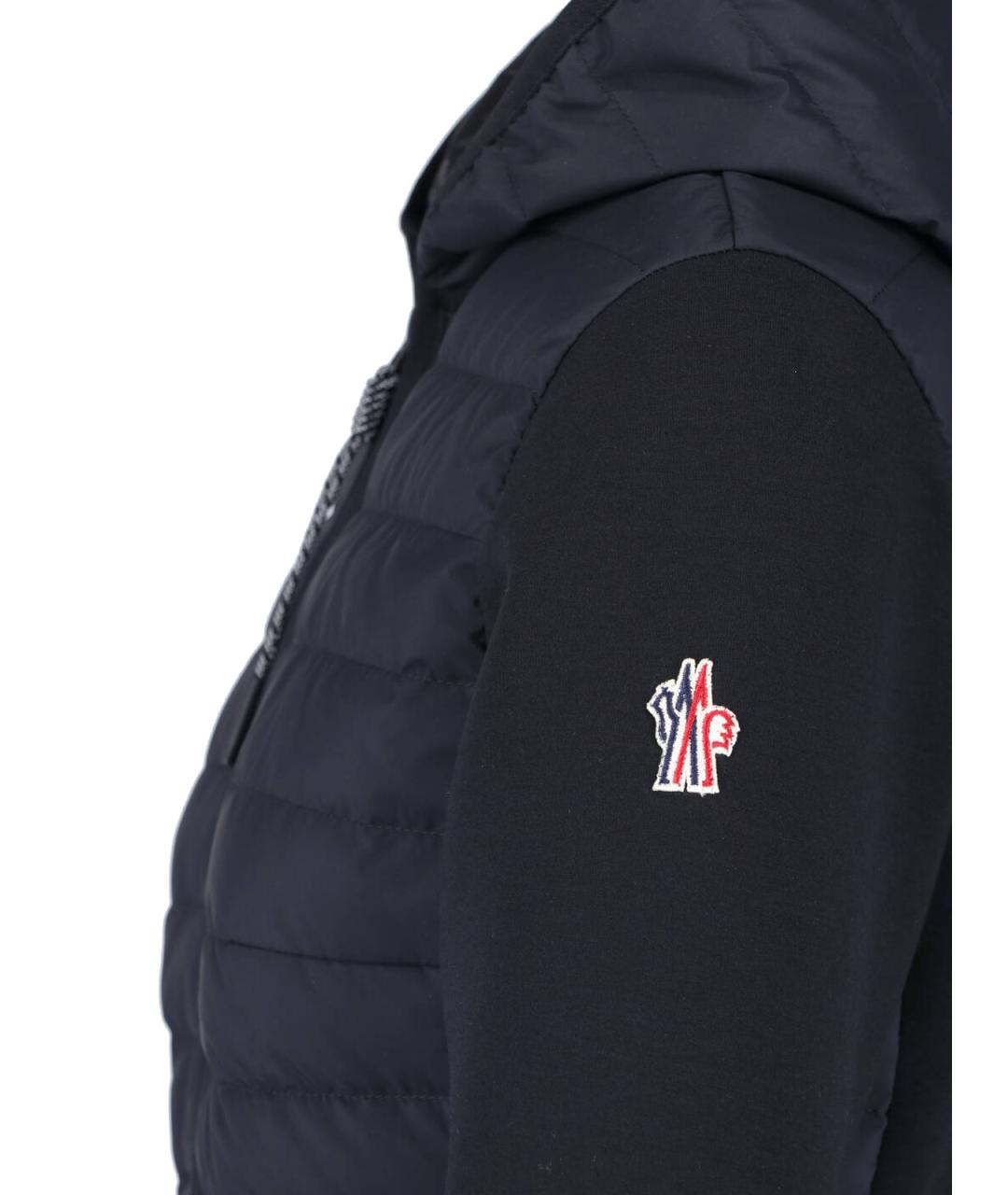 MONCLER GRENOBLE Черный полиамидовый кардиган, фото 4