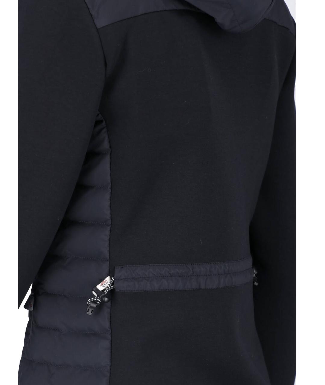 MONCLER GRENOBLE Черный полиамидовый кардиган, фото 3