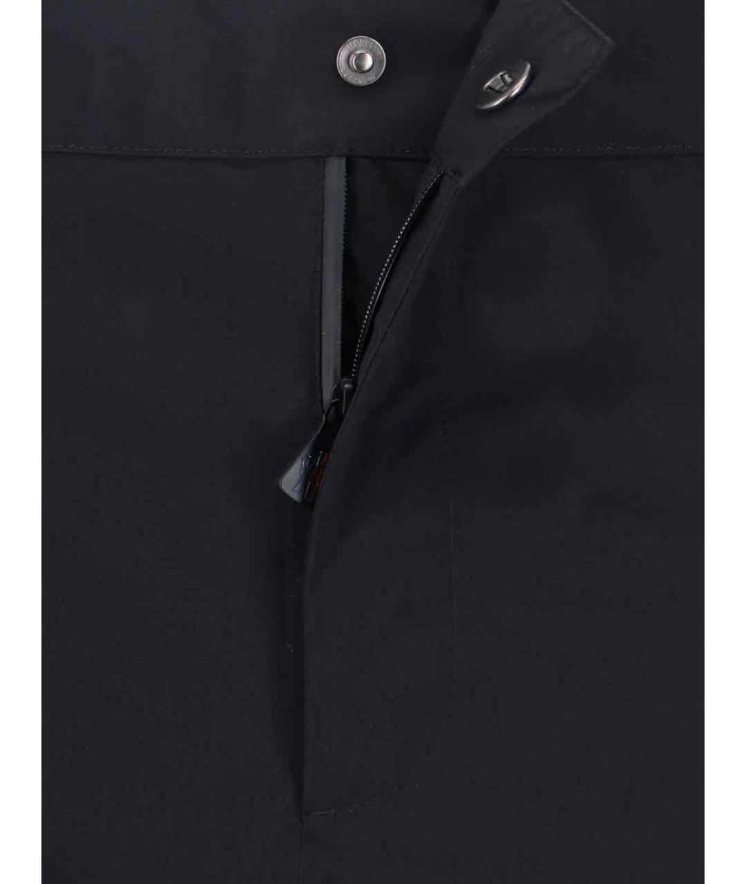 MONCLER GRENOBLE Черные полиамидовые повседневные брюки, фото 5
