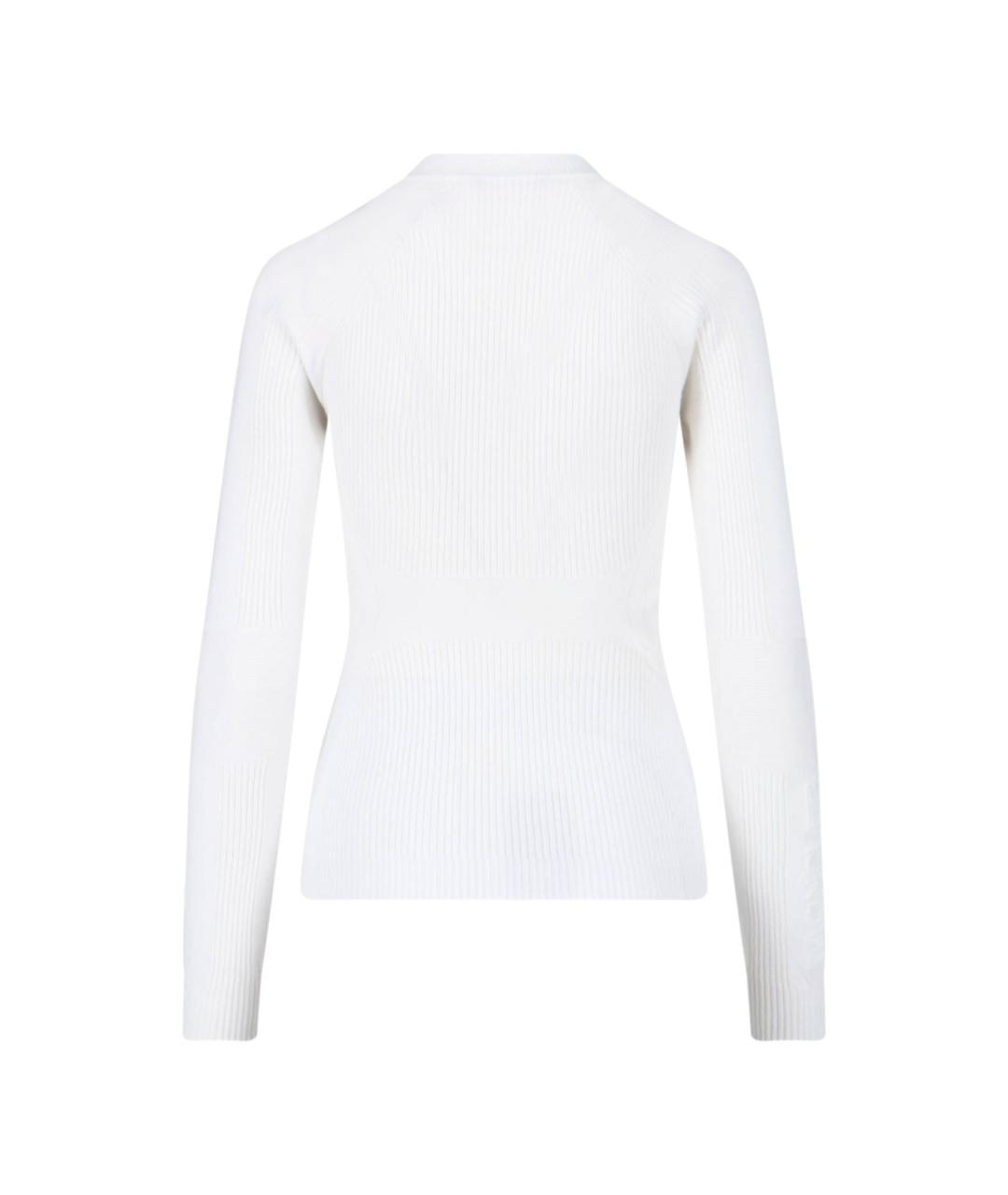 MONCLER GRENOBLE Белый вискозный джемпер / свитер, фото 2