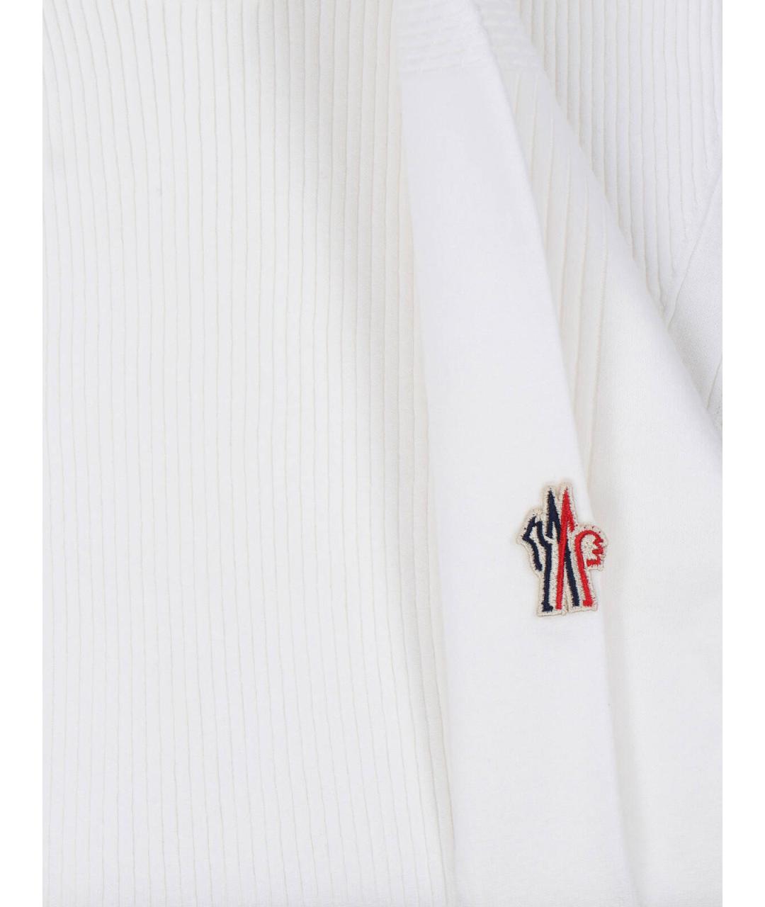 MONCLER GRENOBLE Белый вискозный джемпер / свитер, фото 4