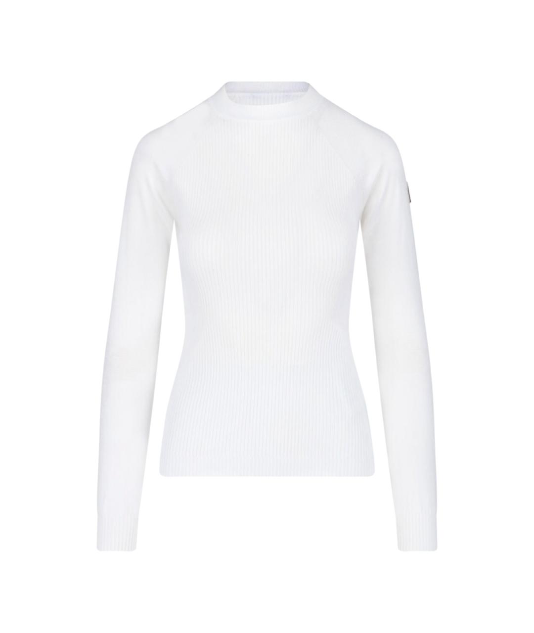 MONCLER GRENOBLE Белый вискозный джемпер / свитер, фото 1