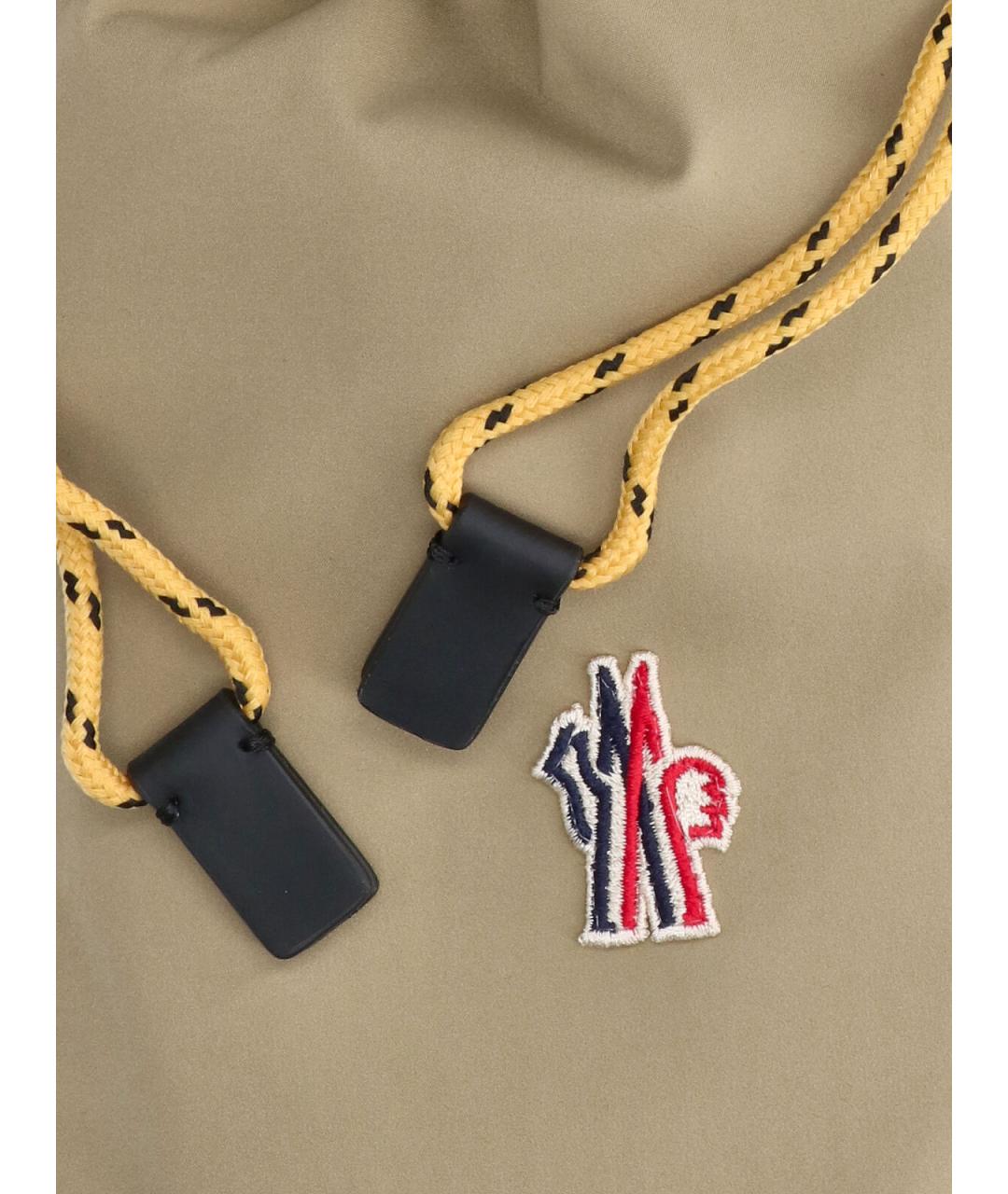 MONCLER GRENOBLE Бежевая сумка с короткими ручками, фото 4