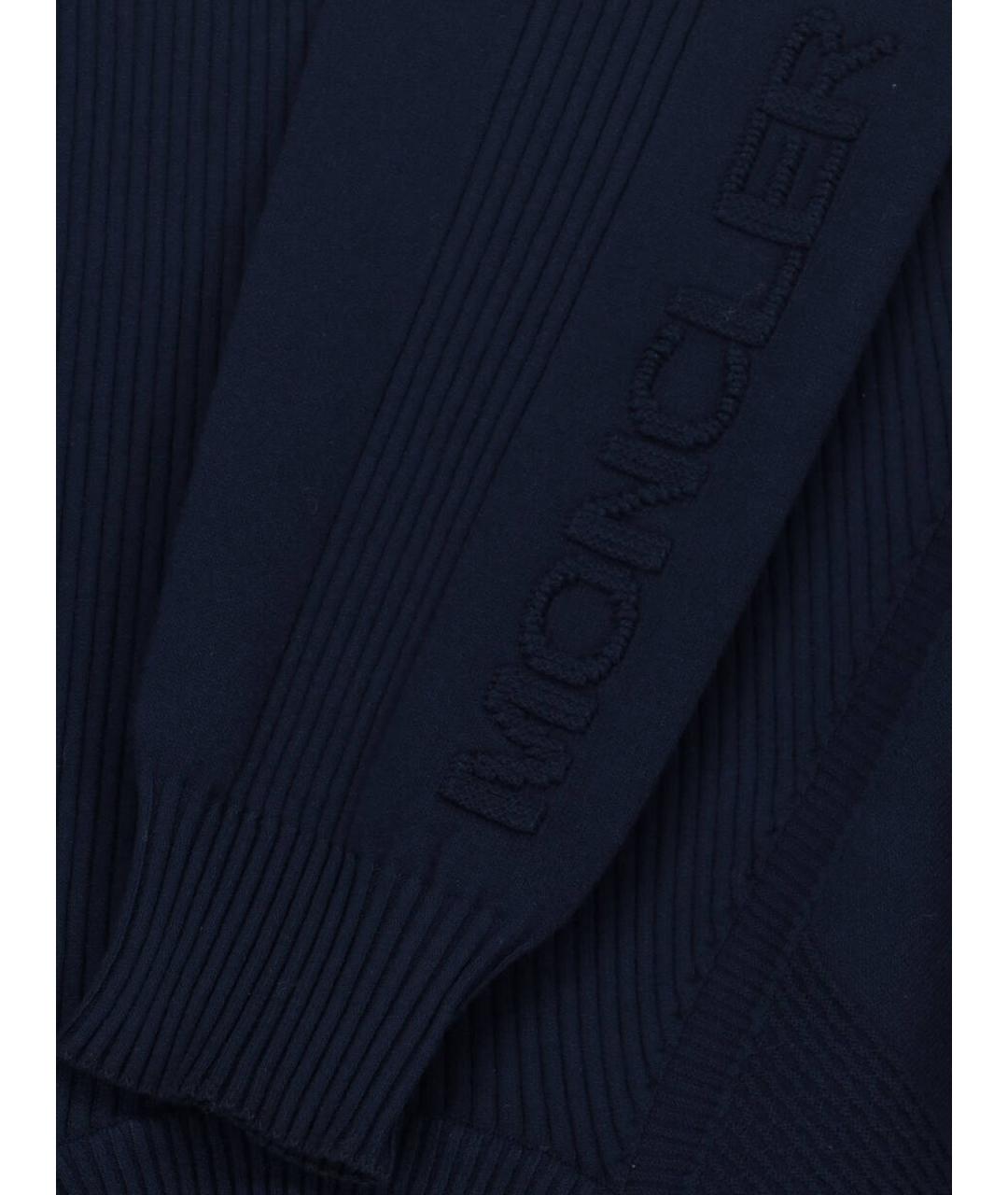 MONCLER GRENOBLE Синий вискозный джемпер / свитер, фото 5