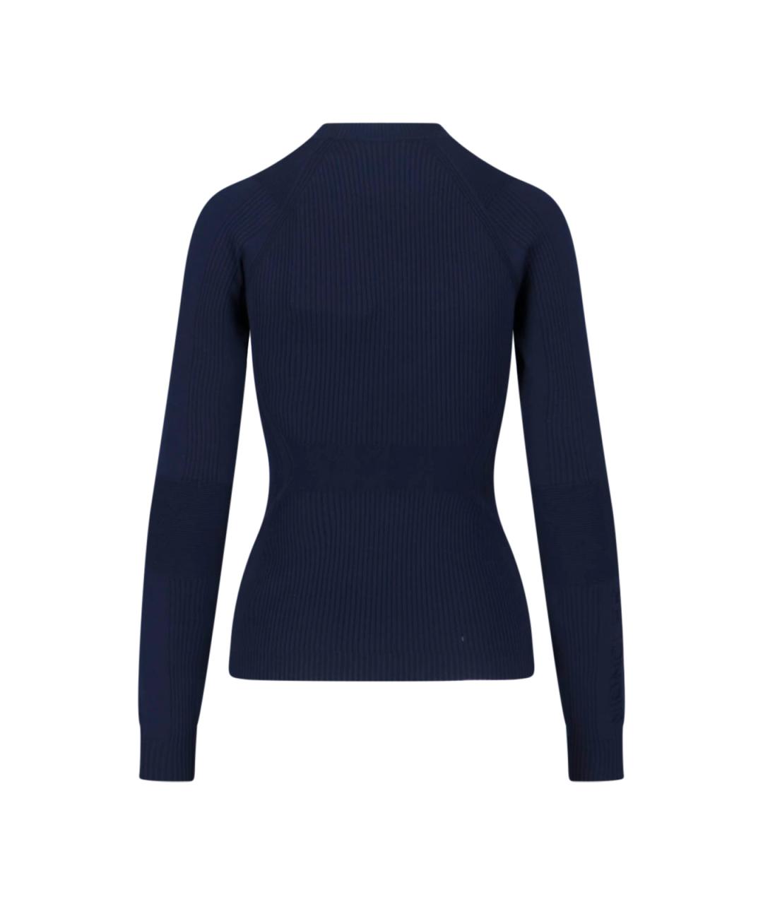 MONCLER GRENOBLE Синий вискозный джемпер / свитер, фото 2