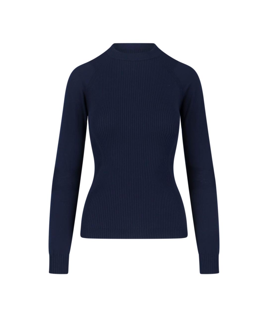 MONCLER GRENOBLE Синий вискозный джемпер / свитер, фото 1