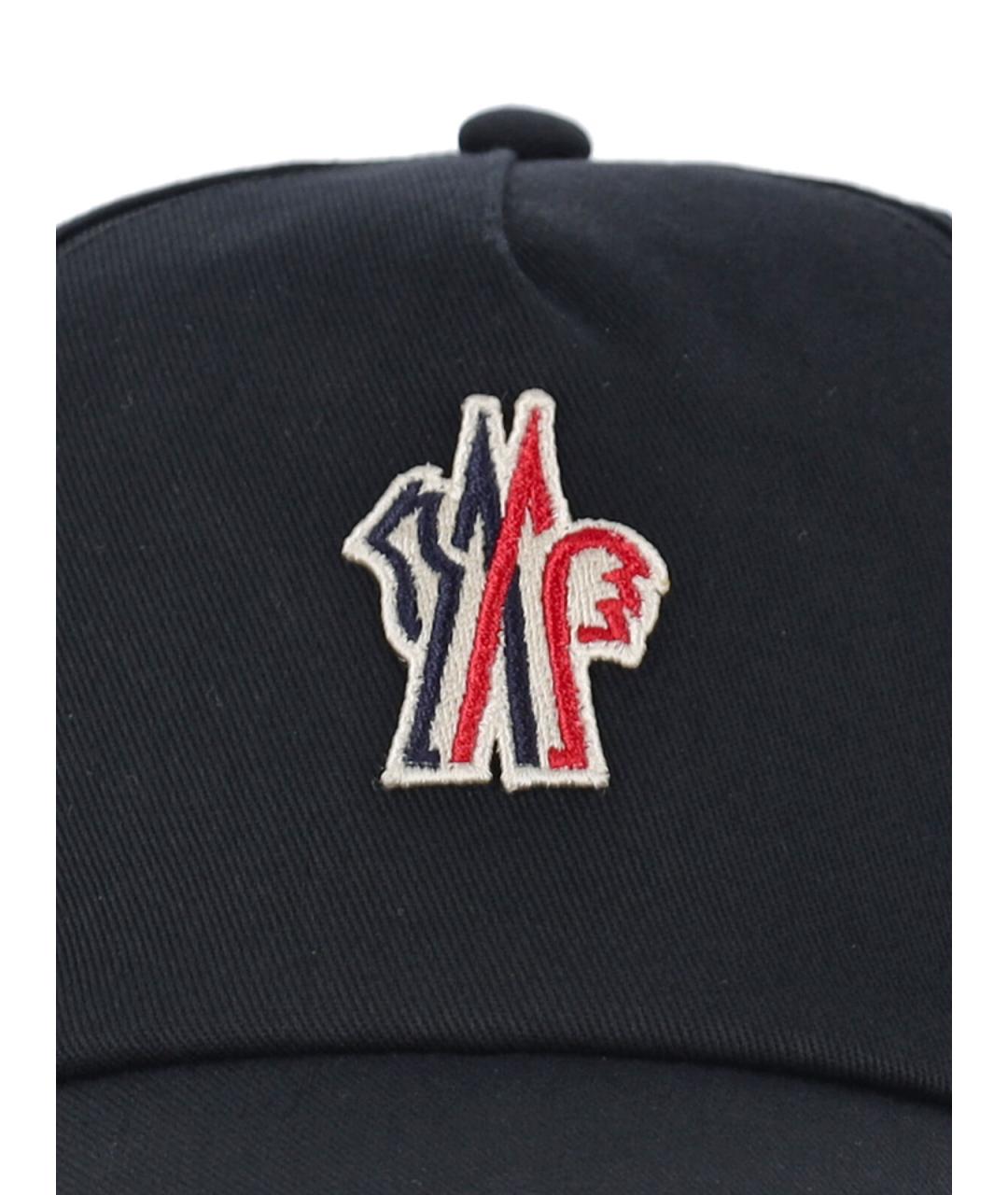 MONCLER GRENOBLE Черная хлопковая кепка/бейсболка, фото 3