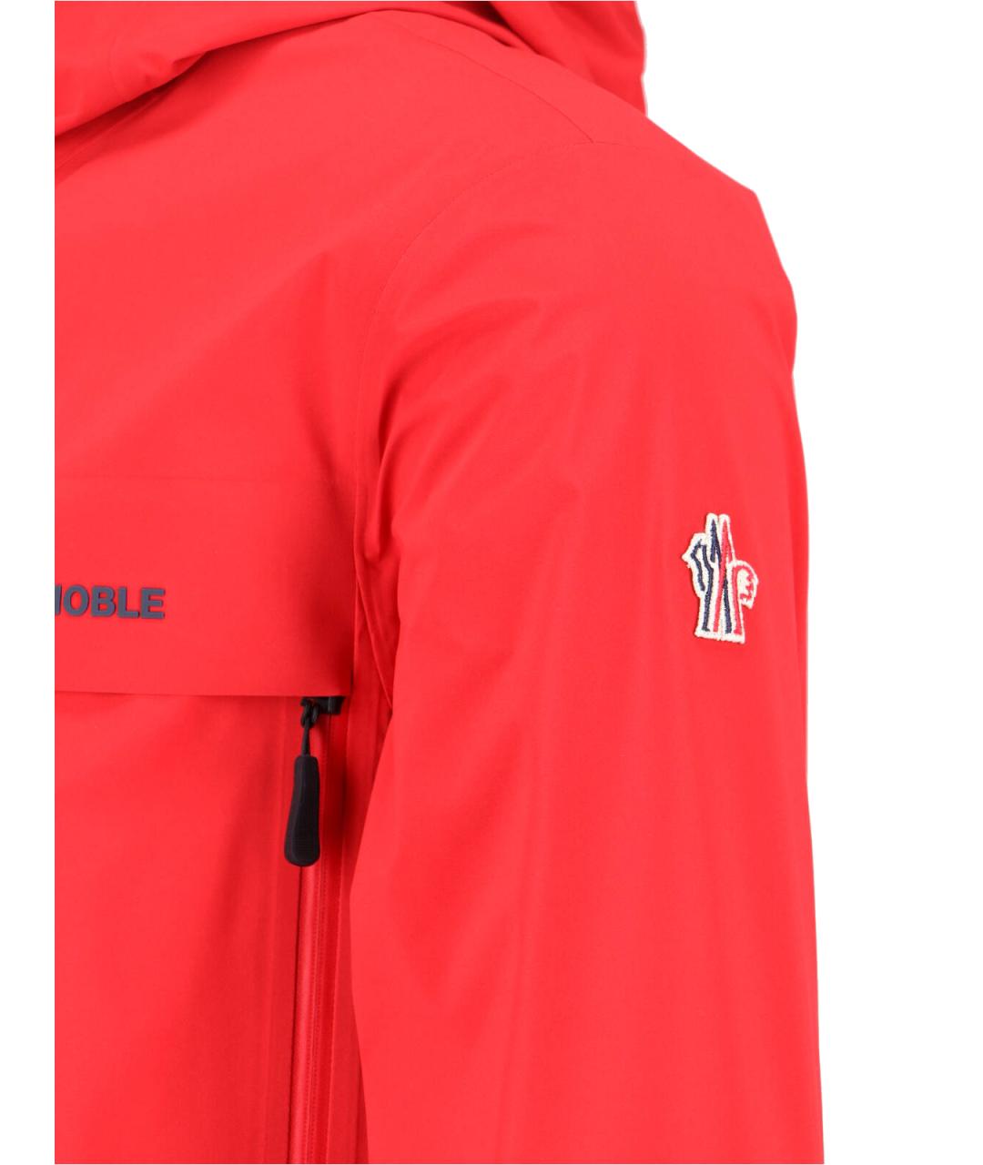 MONCLER GRENOBLE Красная полиамидовая куртка, фото 3