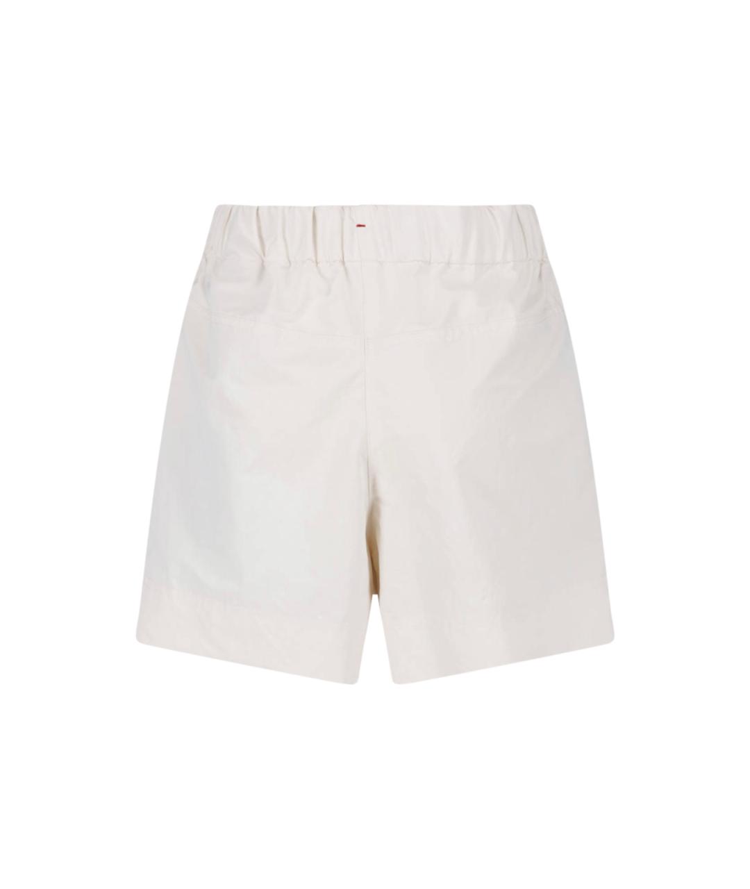MONCLER GRENOBLE Белые полиэстеровые шорты, фото 2