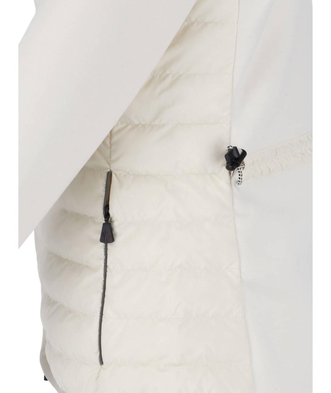 MONCLER GRENOBLE Белый полиамидовый кардиган, фото 3