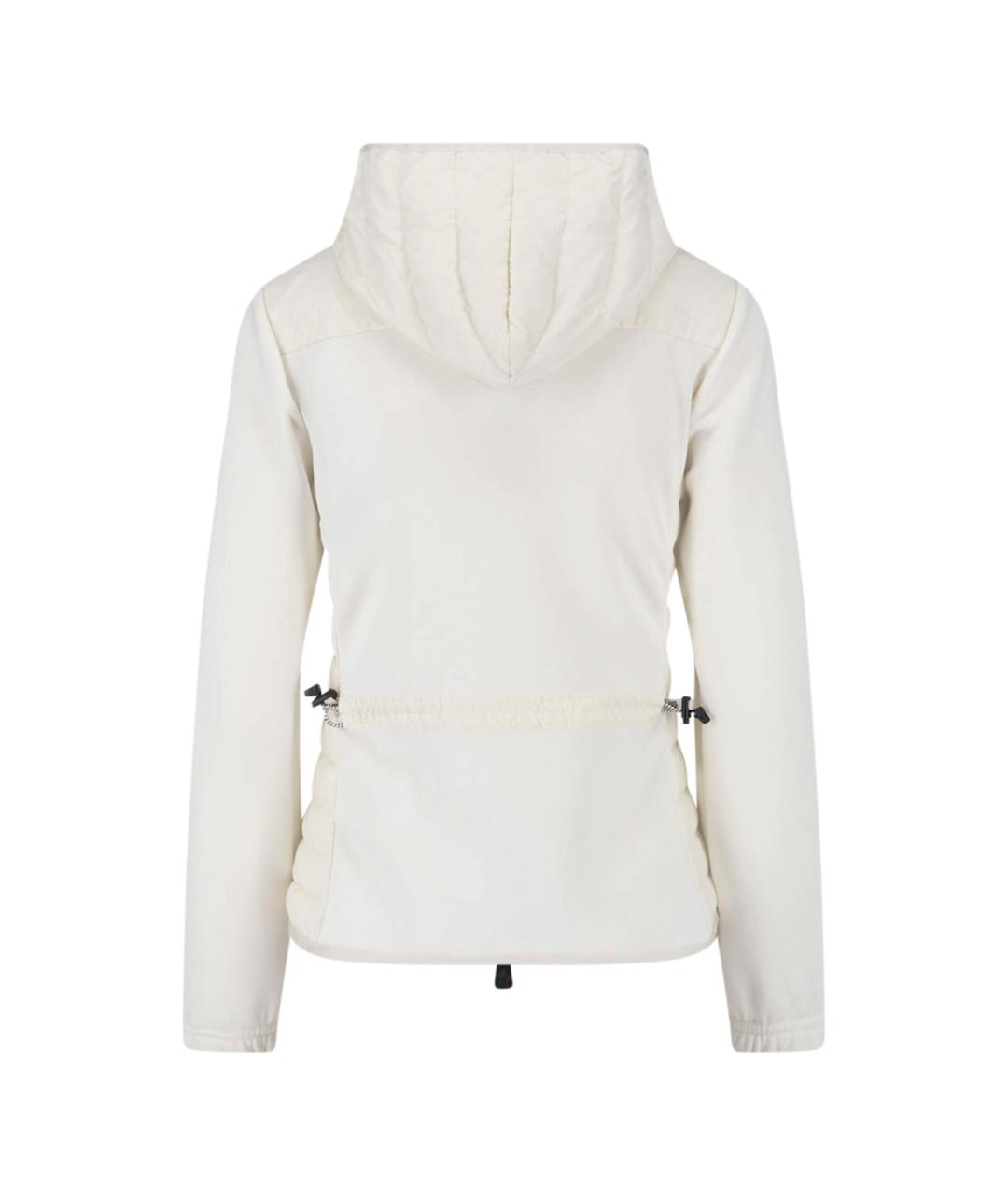 MONCLER GRENOBLE Белый полиамидовый кардиган, фото 2