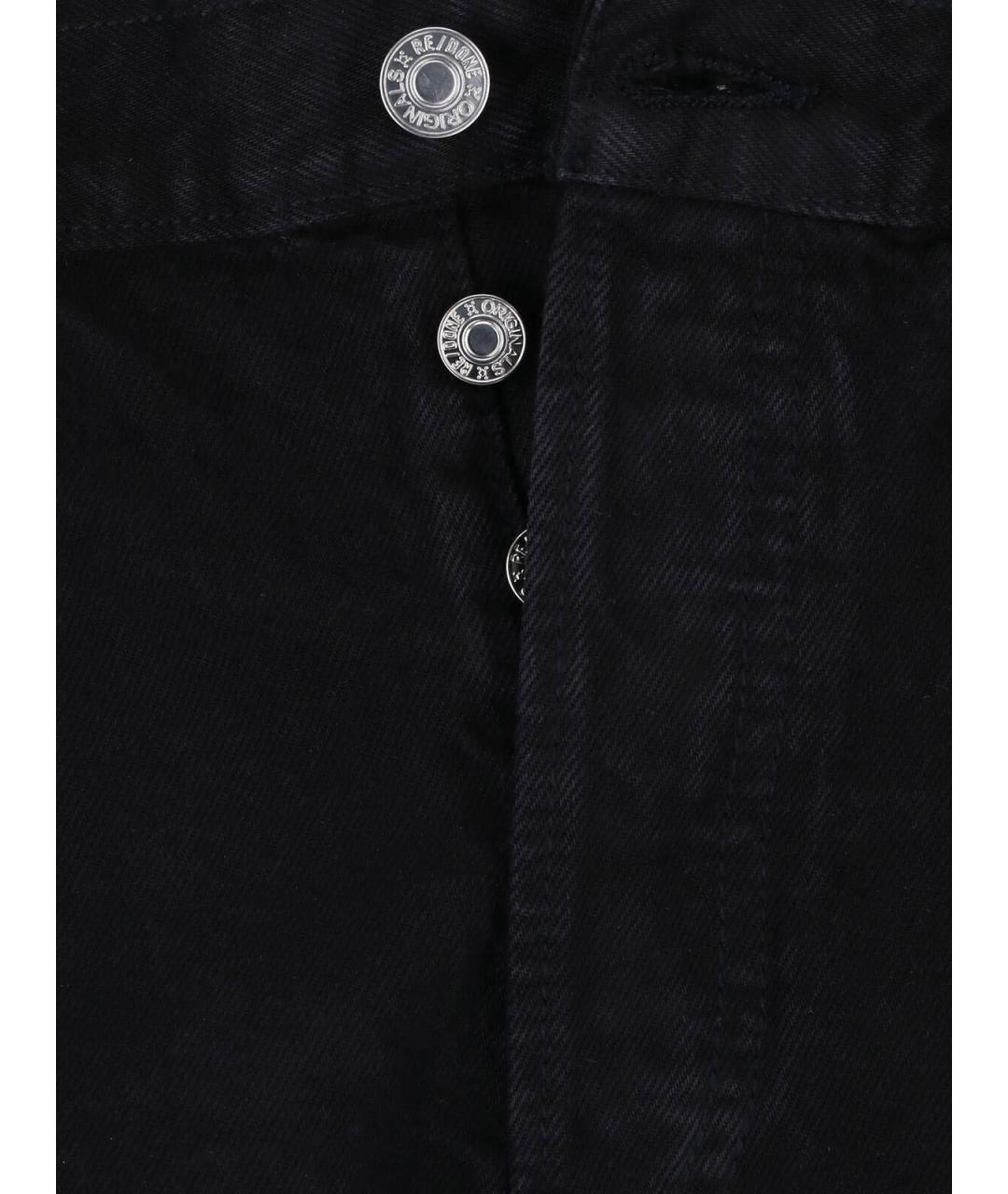 RE/DONE Черные хлопковые шорты, фото 5