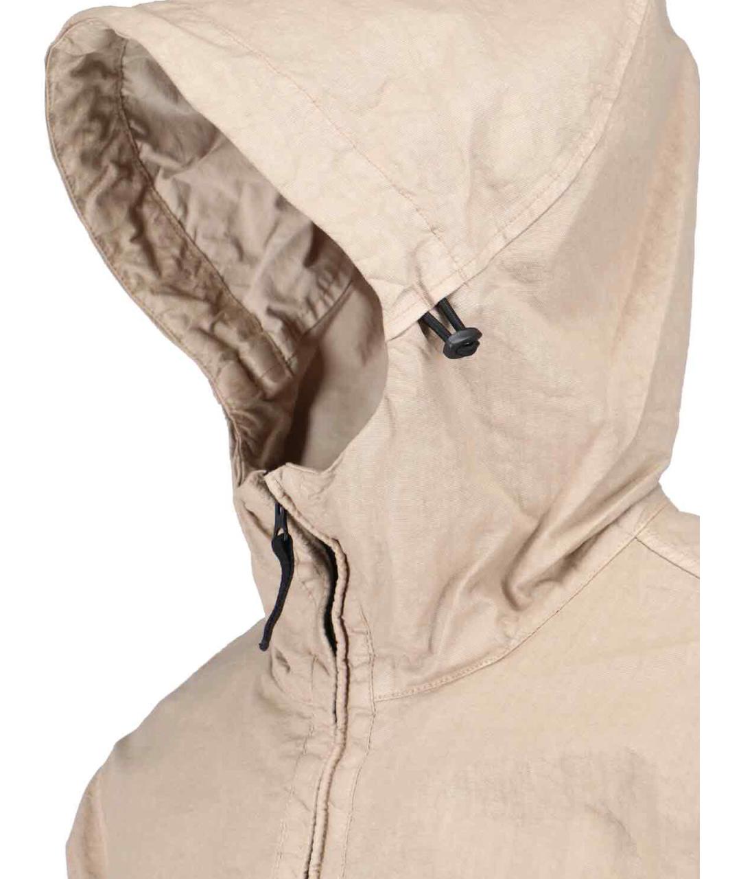 STONE ISLAND Бежевая полиамидовая куртка, фото 4