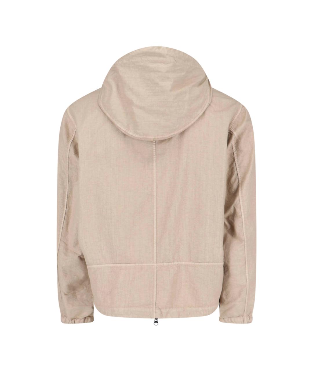 STONE ISLAND Бежевая полиамидовая куртка, фото 2