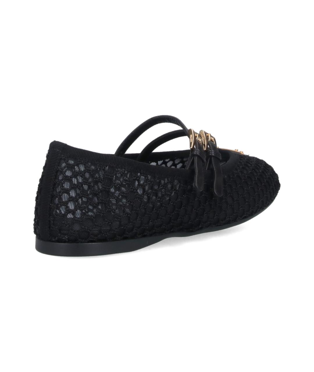 PRADA Черные синтетические балетки, фото 4
