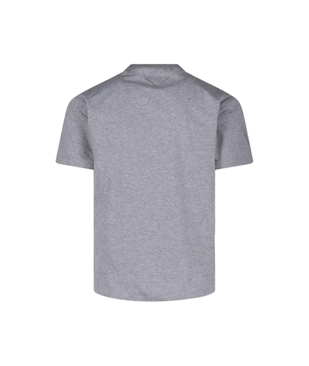 PRADA Мульти хлопковая футболка, фото 4