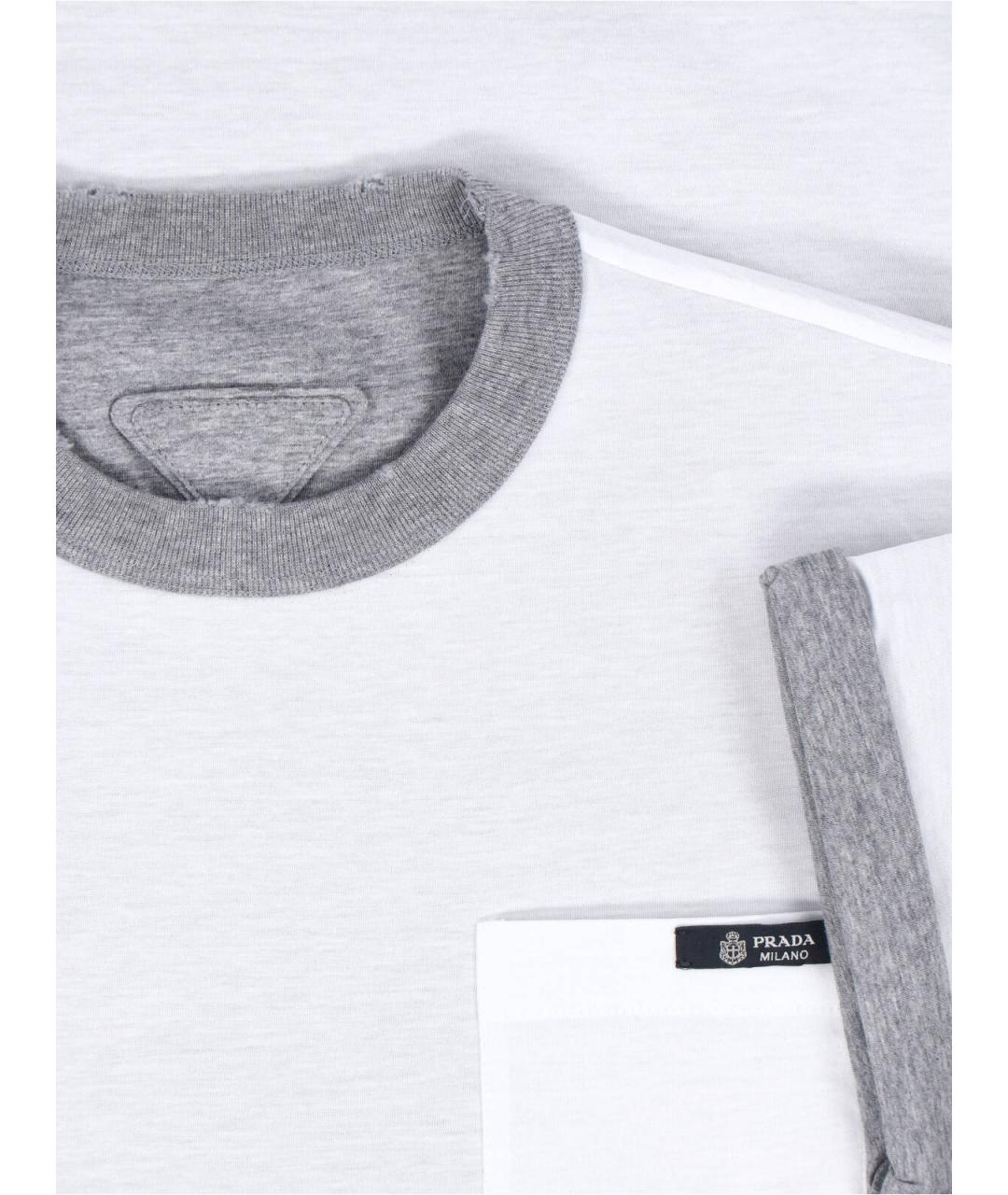 PRADA Мульти хлопковая футболка, фото 5