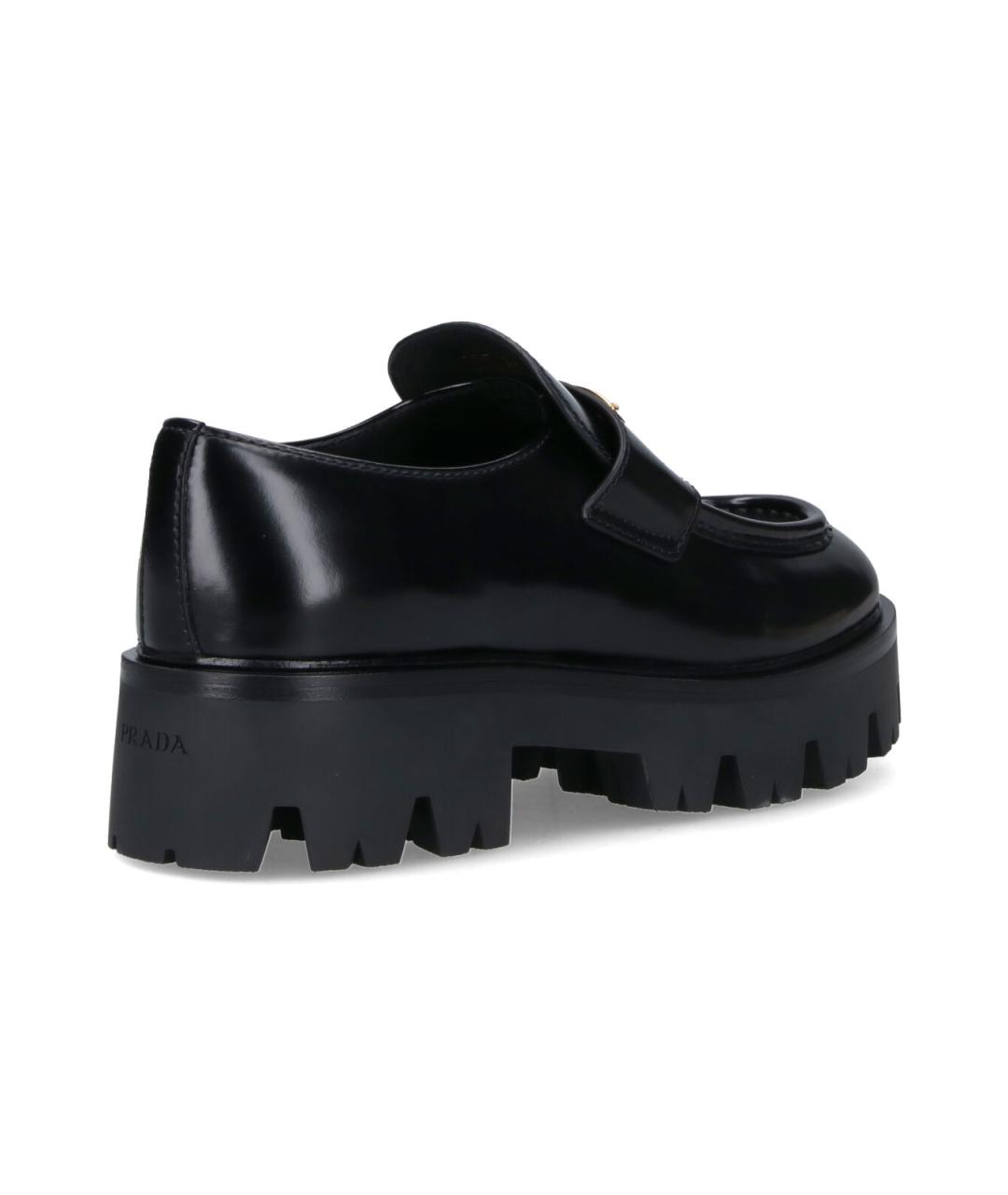 PRADA Черные кожаные лоферы, фото 4