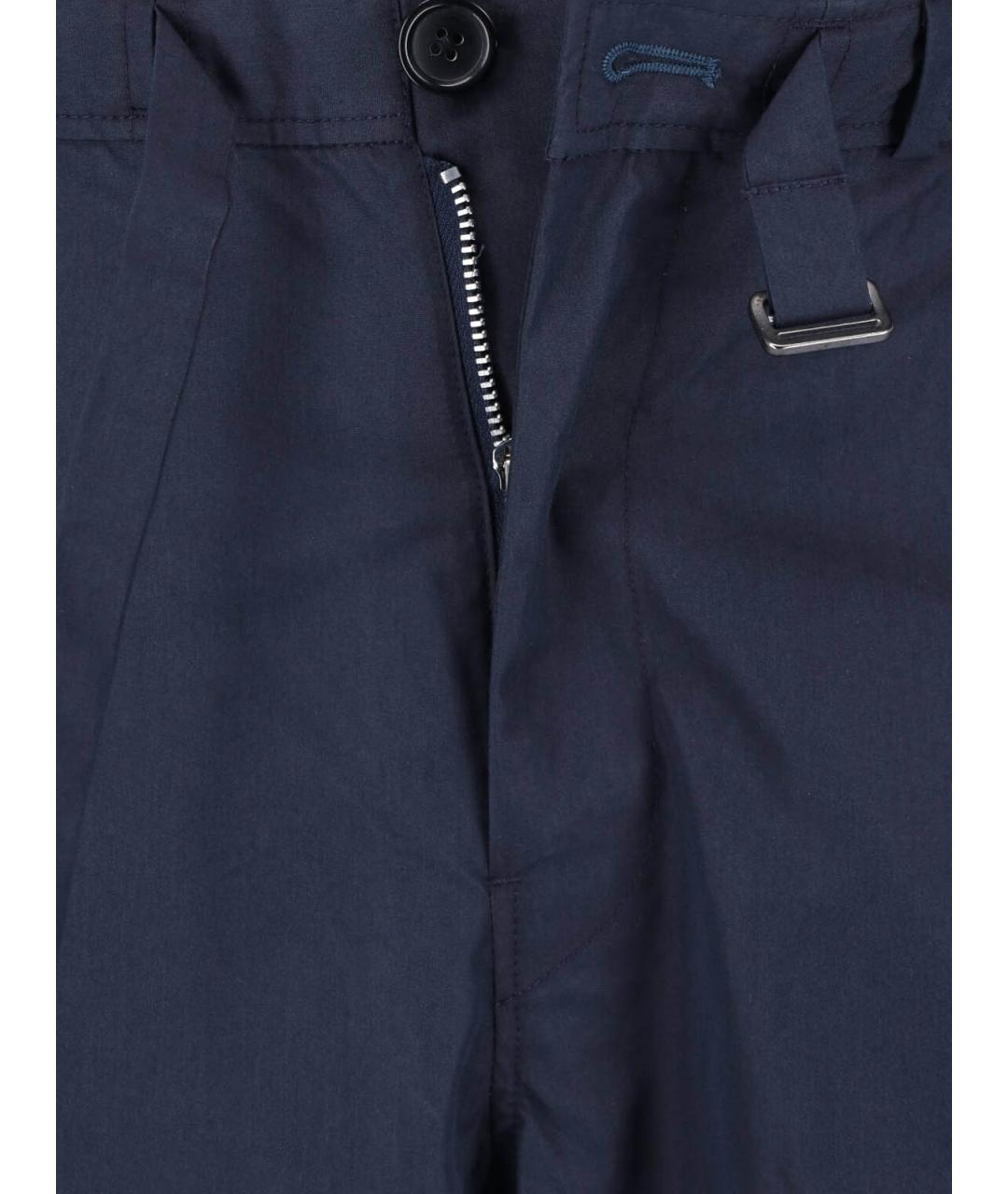 PAUL SMITH Синие хлопковые повседневные брюки, фото 5