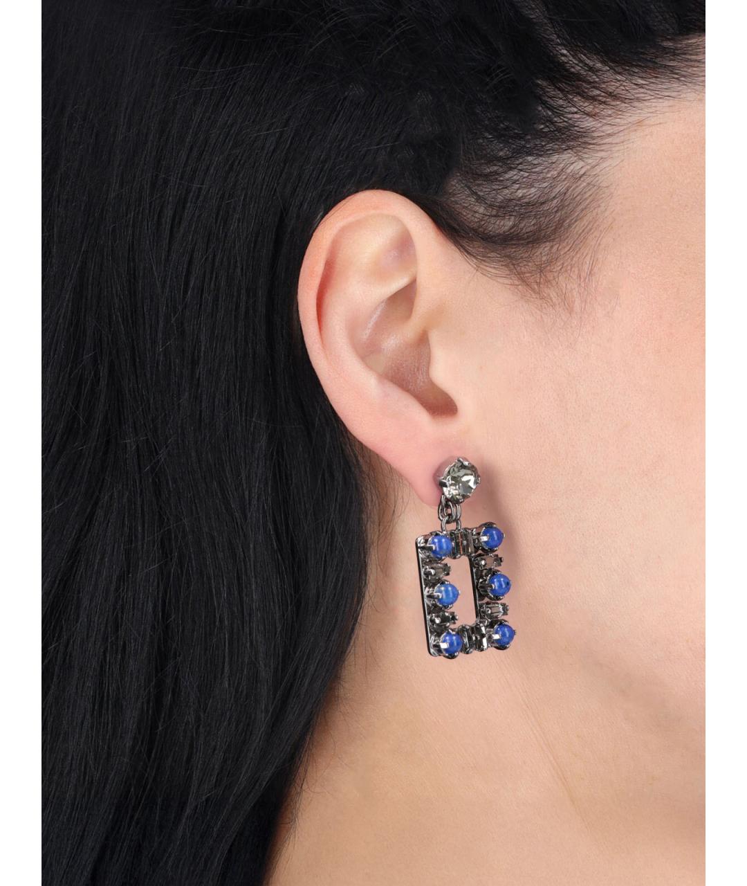 ROGER VIVIER Серые металлические серьги, фото 2