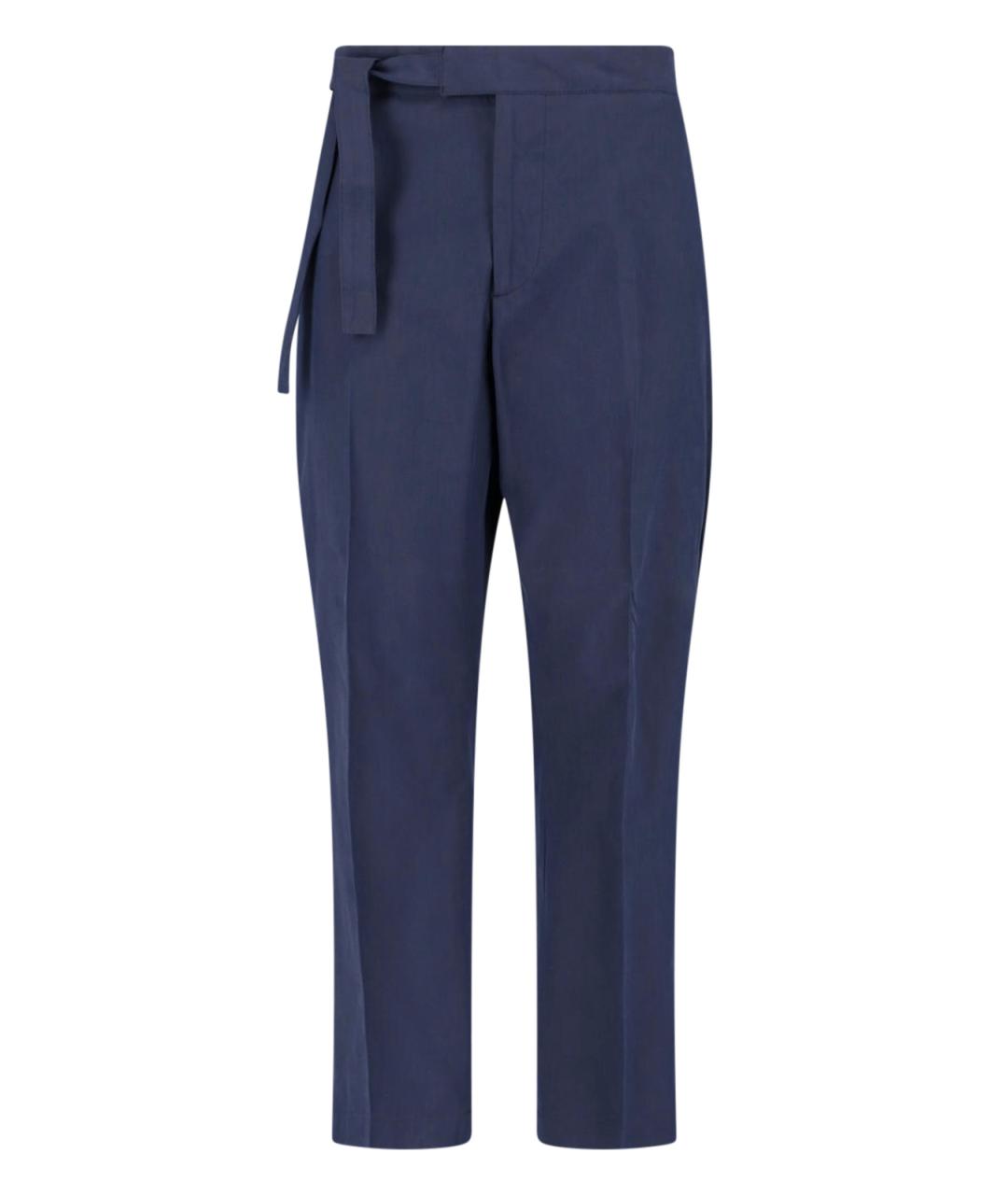 PAUL SMITH Темно-синие хлопковые повседневные брюки, фото 1