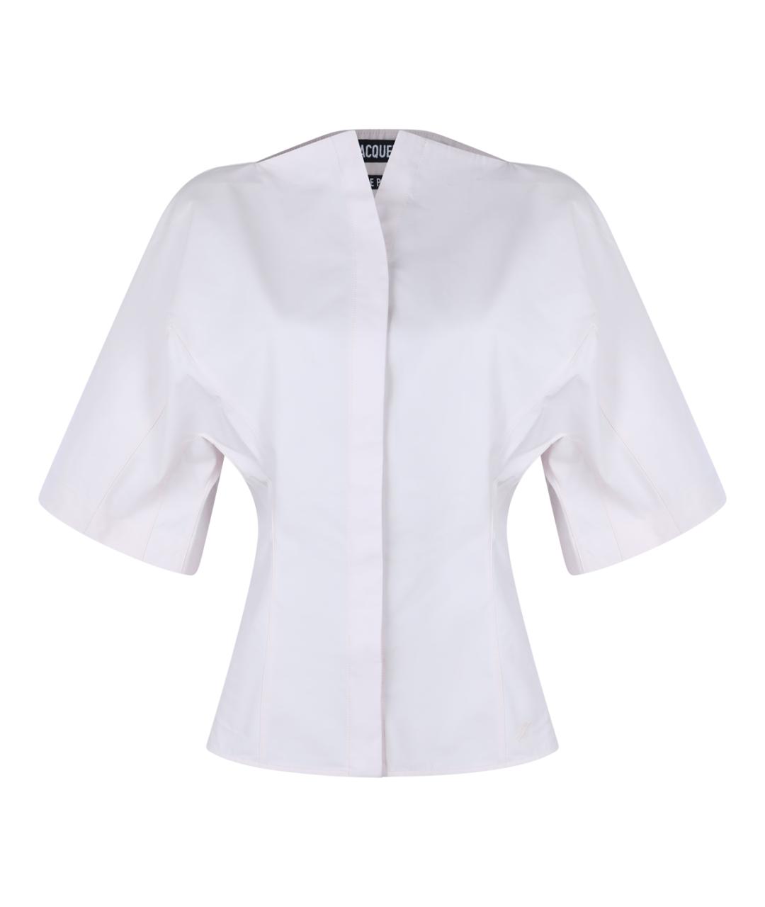 JACQUEMUS Розовая хлопковая рубашка, фото 1