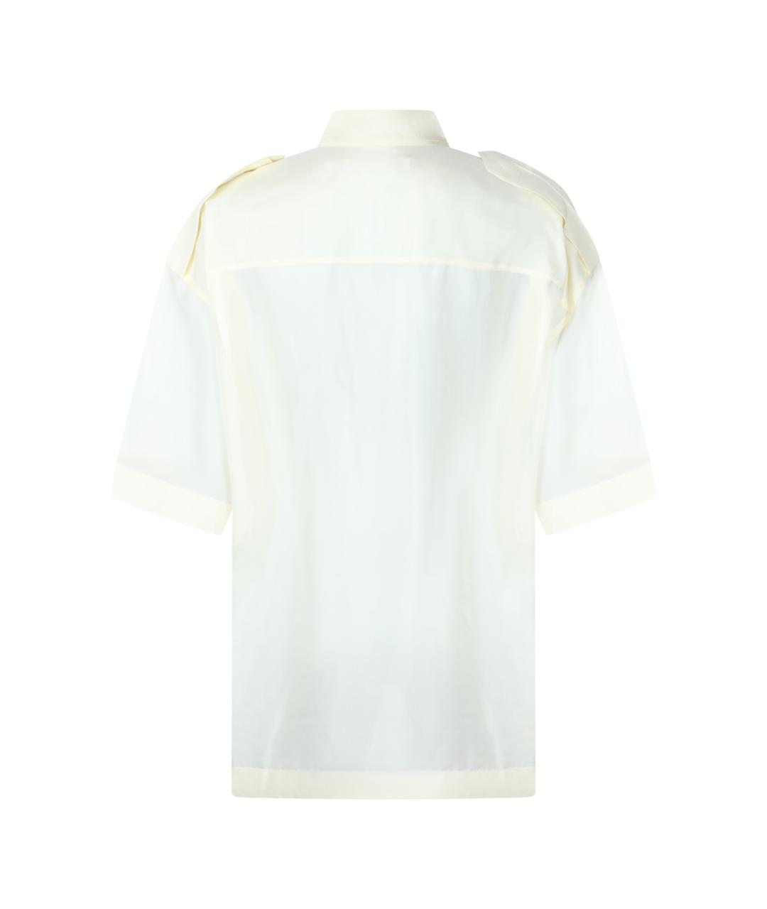 PHOEBE PHILO Бежевая шелковая рубашка, фото 2