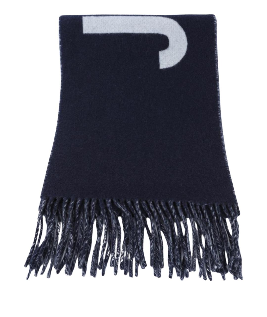 JACQUEMUS Синий шерстяной шарф, фото 1