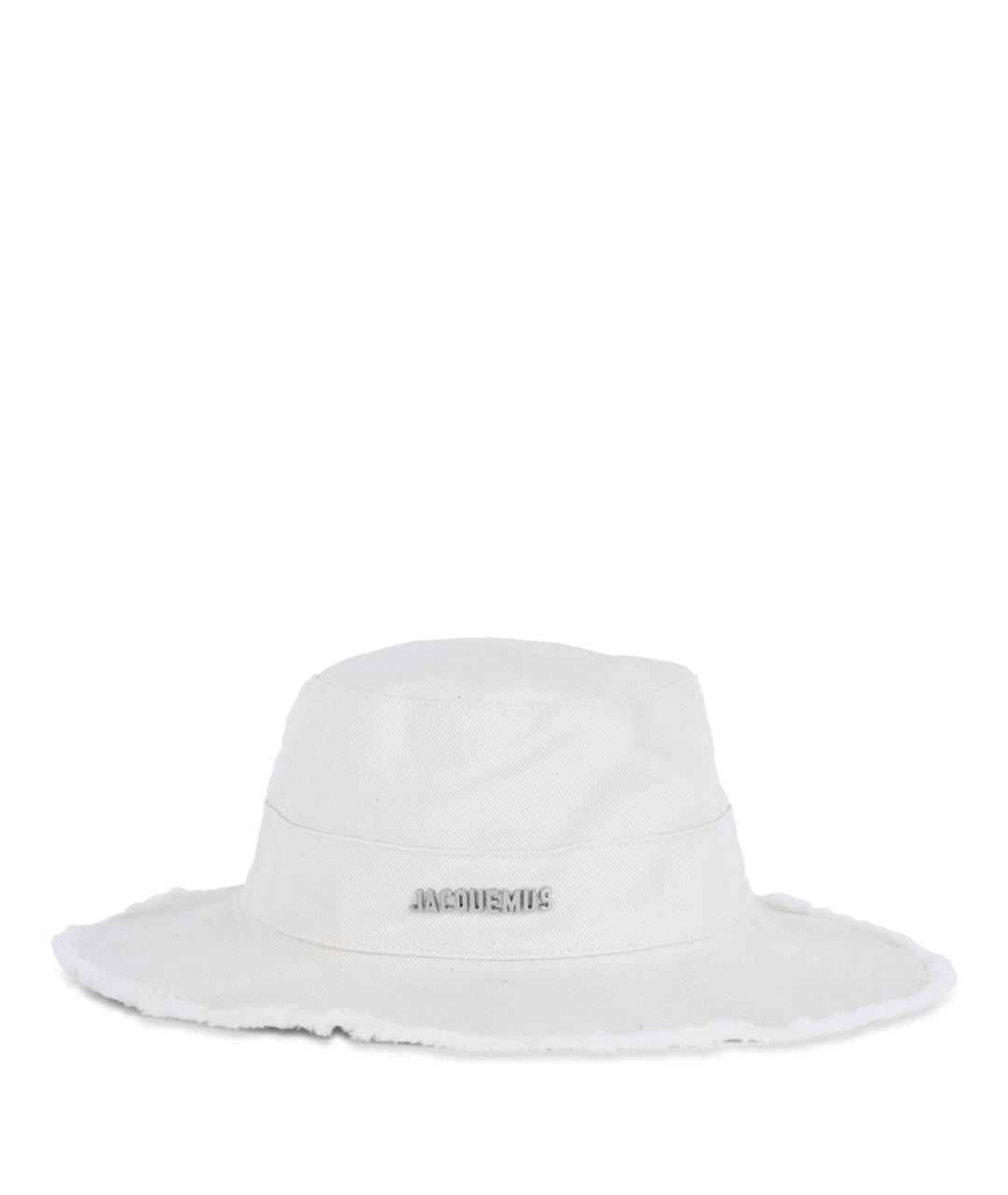 JACQUEMUS Белая хлопковая панама, фото 1