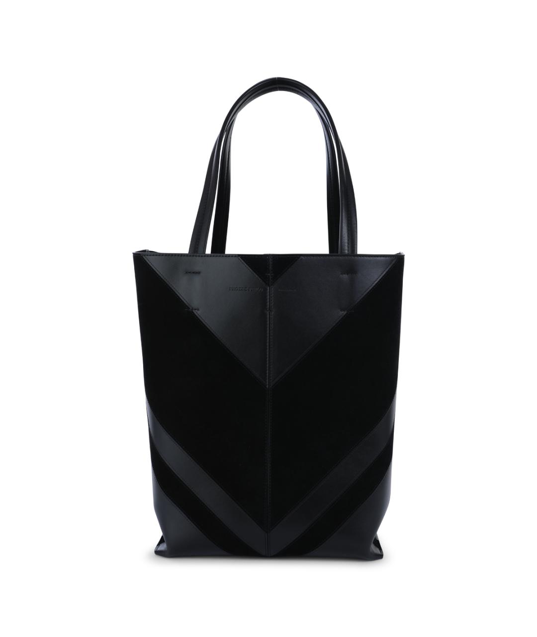 PHOEBE PHILO Черная кожаная сумка тоут, фото 1