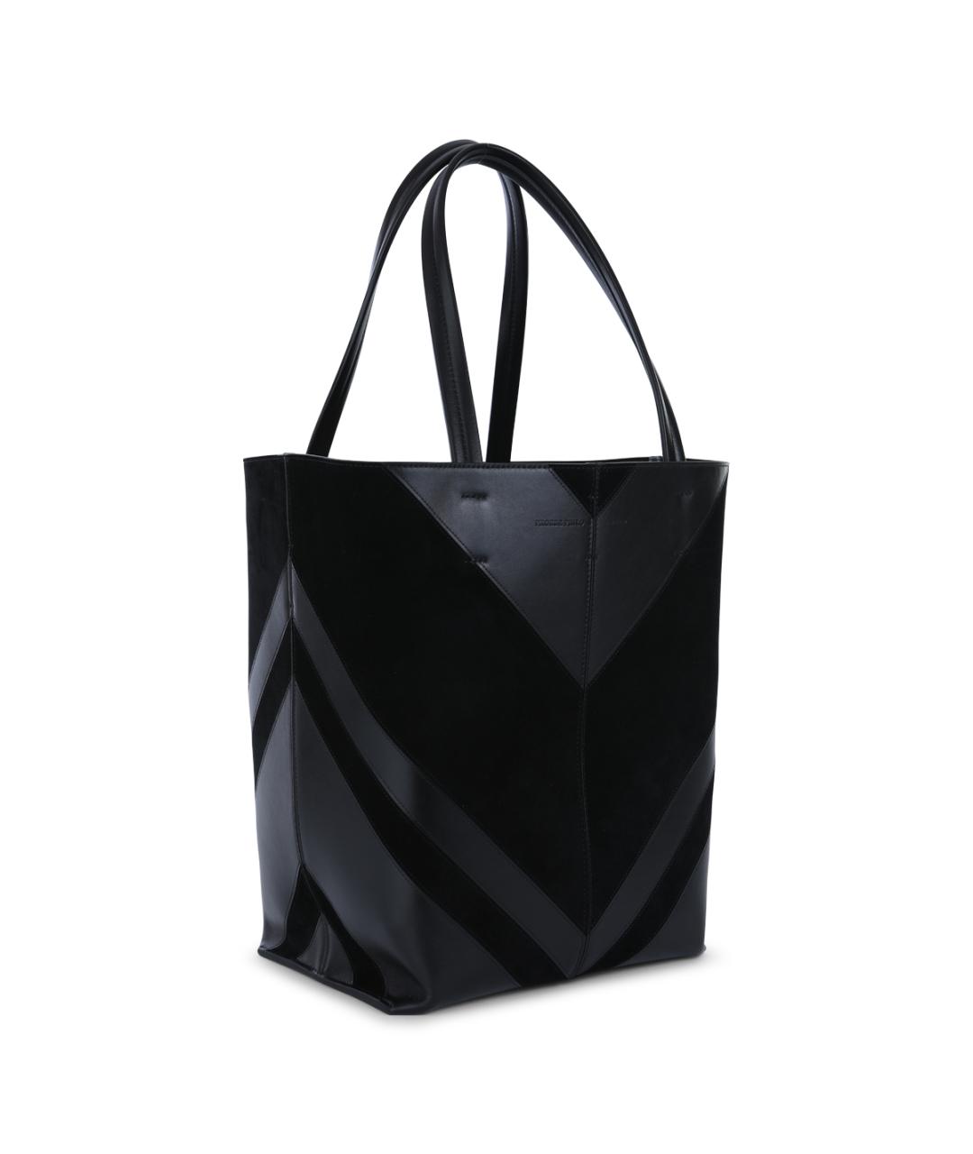 PHOEBE PHILO Черная кожаная сумка тоут, фото 2